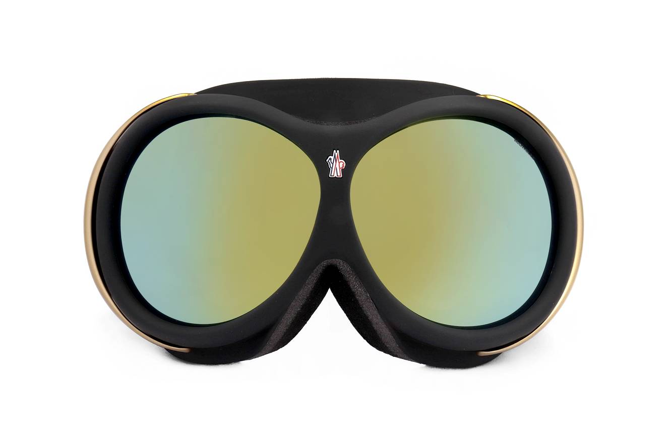 Gafas de sol Moncler, Moncler Goggle ML0130S 05L color negro y dorado unisex