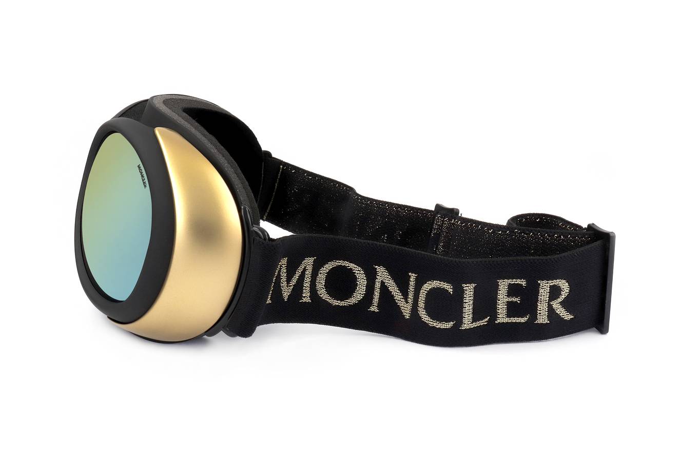 Gafas de sol Moncler, Moncler Goggle ML0130S 05L color negro y dorado unisex