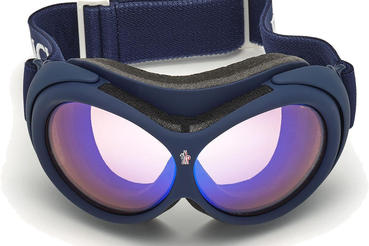 Gafas de sol Moncler, Moncler Goggle ML0130 91X 89 color azul unisex