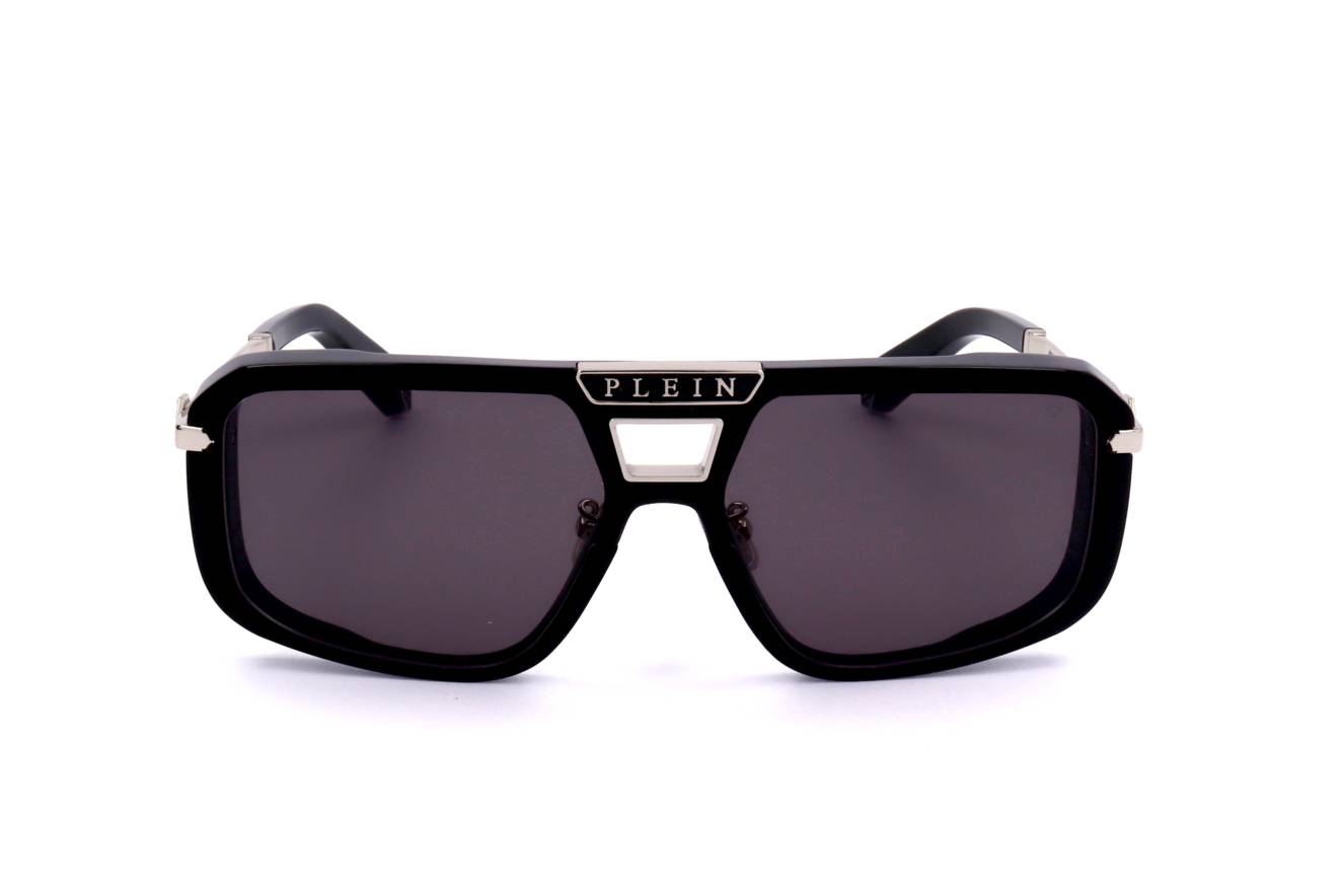 Philipp Plein Sunglasses - Plein Legacy SPP008, Acetate and silver metal design for men