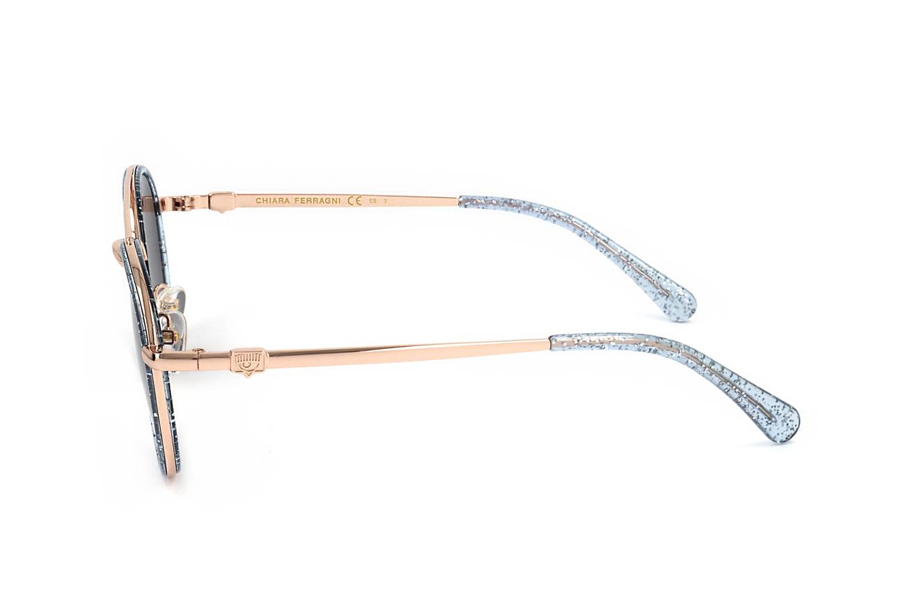 Gafas de sol Chiara Ferragni CF1004 WS7IR - Diseño redondo con metal dorado