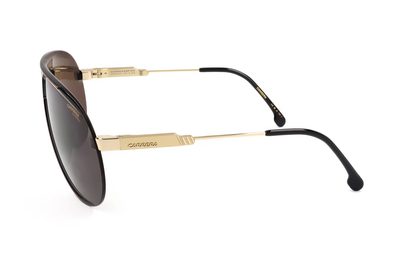 Carrera SUPERCHAMPION Sunglasses - Special Edition Aviator with Gold Metal, Unisex