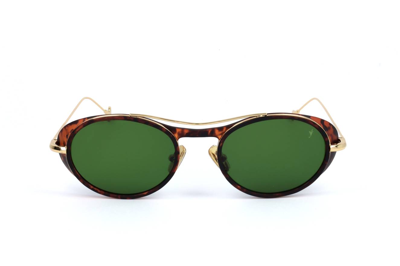 Eyepetizer- HELEN sunglasses, oval design in acetate and gold metal, for women