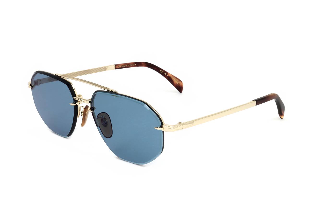 David Beckham DB 1101/G/S J5G Sunglasses Rectangular Metal Design fo