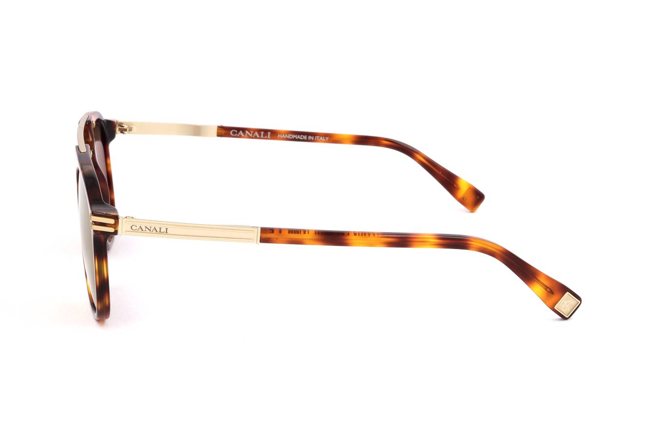 Canali Gafas de sol CO214 CO2 - Fabricado a mano en Italia Diseño de acetato y metal Unisex