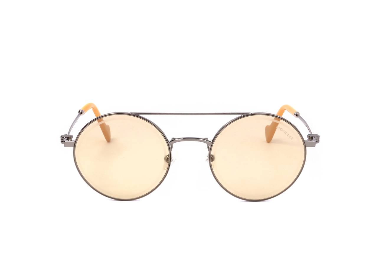 Gafas de sol Moncler ML0084-F 14E - Diseño redondo con metal plateado