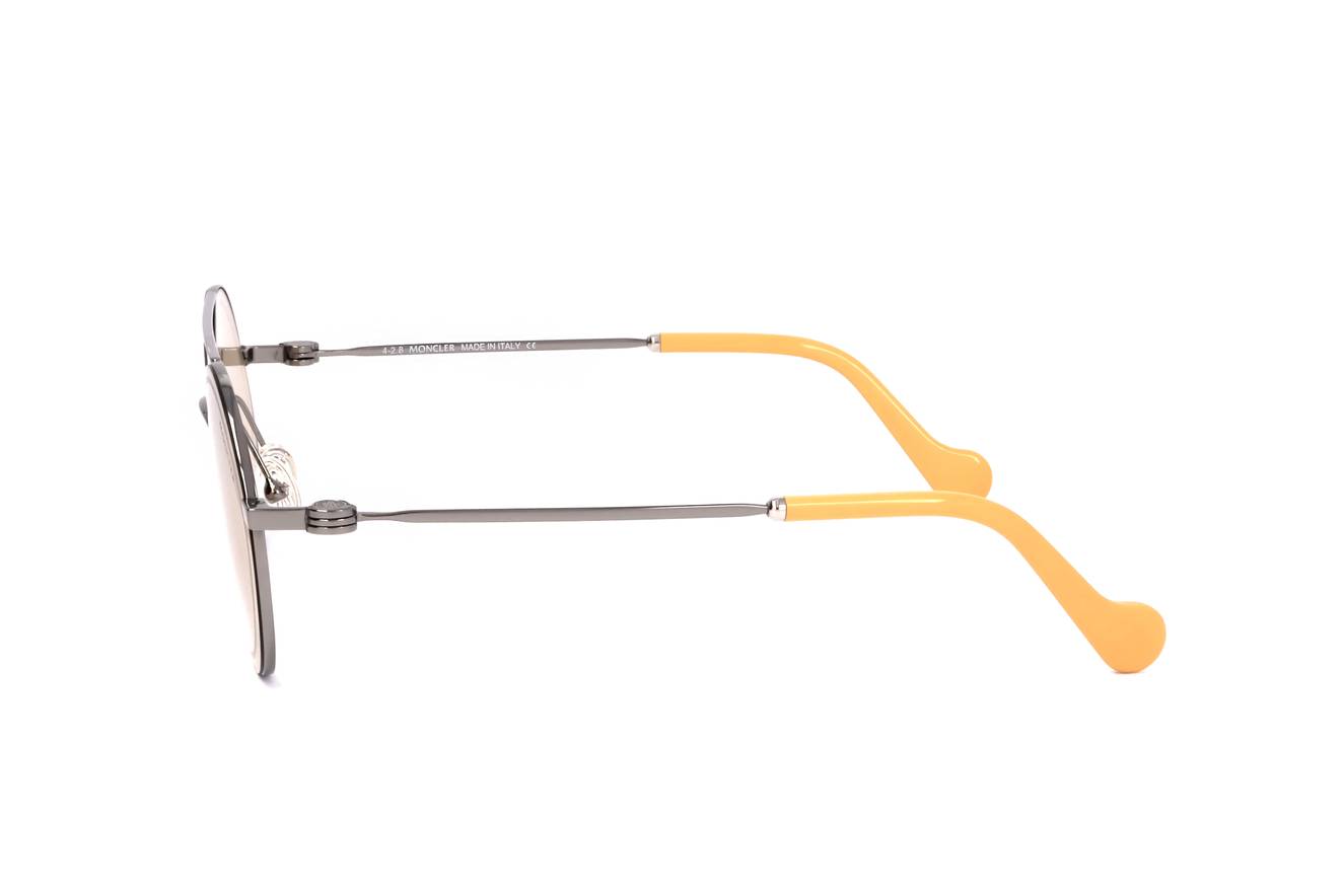 Gafas de sol Moncler ML0084-F 14E - Diseño redondo con metal plateado