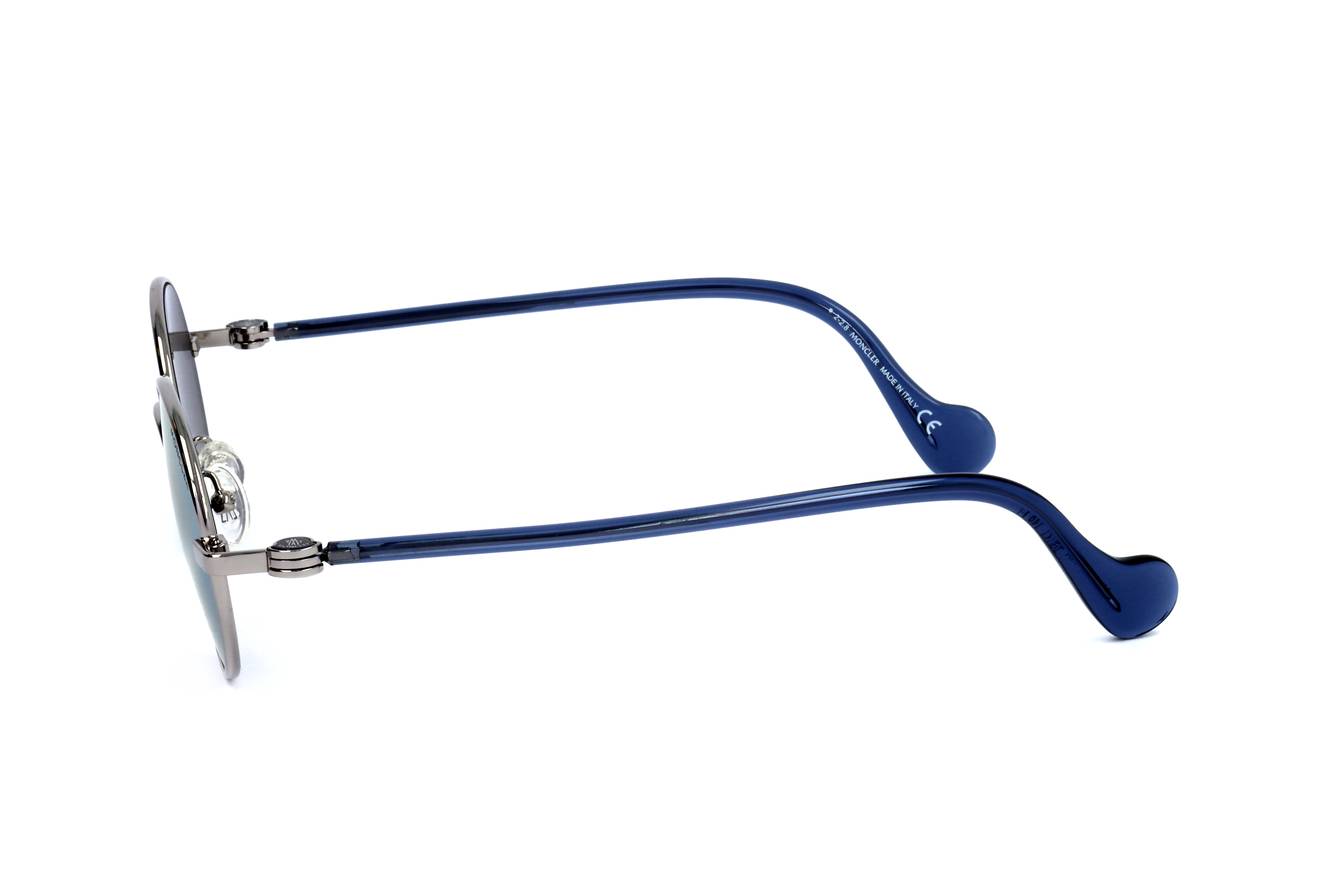 Gafas de sol Moncler ML0057 14X - Diseño redondo con metal plateado y acetato