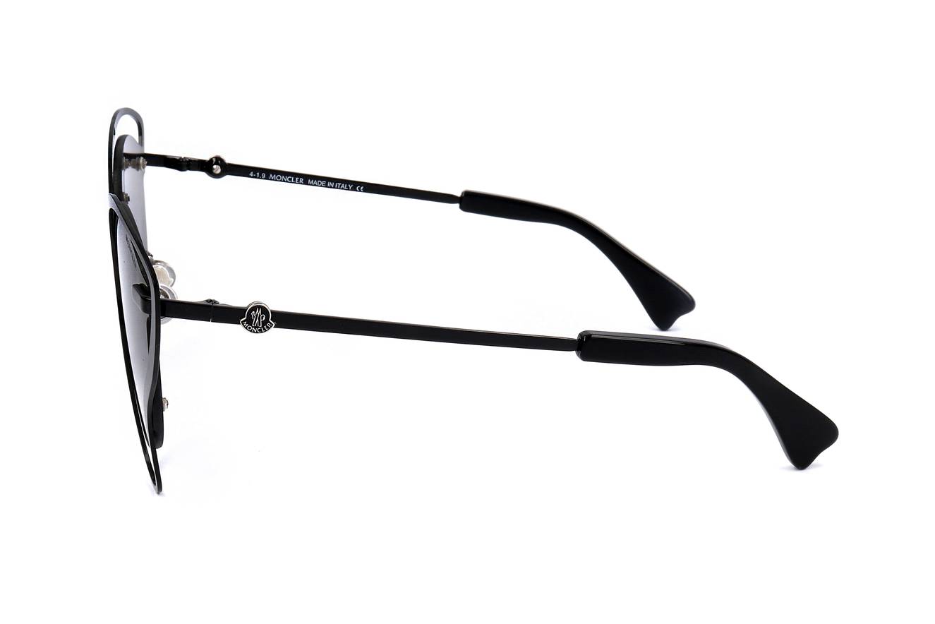 Gafas de sol Moncler ML0136-P 01A - Diseño redondo con metal plateado