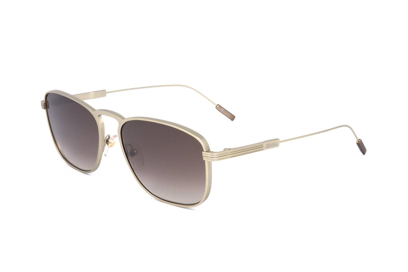 Gafas de sol Ermenegildo Zegna EZ0209 32F - Diseño de metal dorado para hombre
