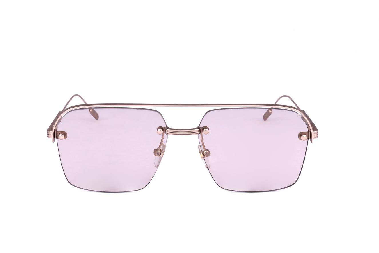 Gafas de sol Ermenegildo Zegna EZ0213 29E - Diseño rectangular de metal para hombre