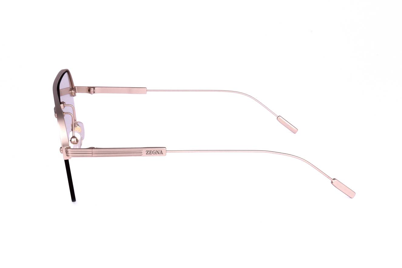 Gafas de sol Ermenegildo Zegna EZ0213 29E - Diseño rectangular de metal para hombre