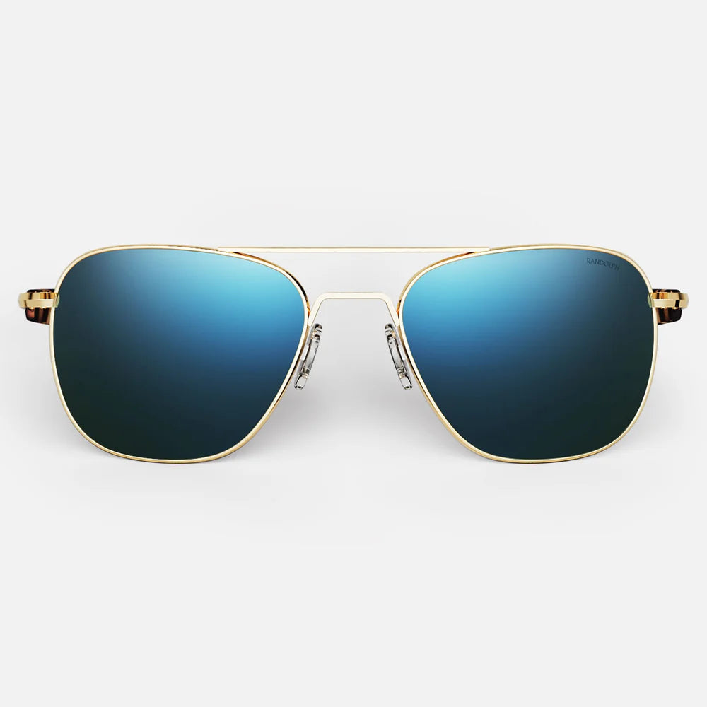 Gafas de sol RANDOLPH Aviator - 23k Gold & Cobalt unisex