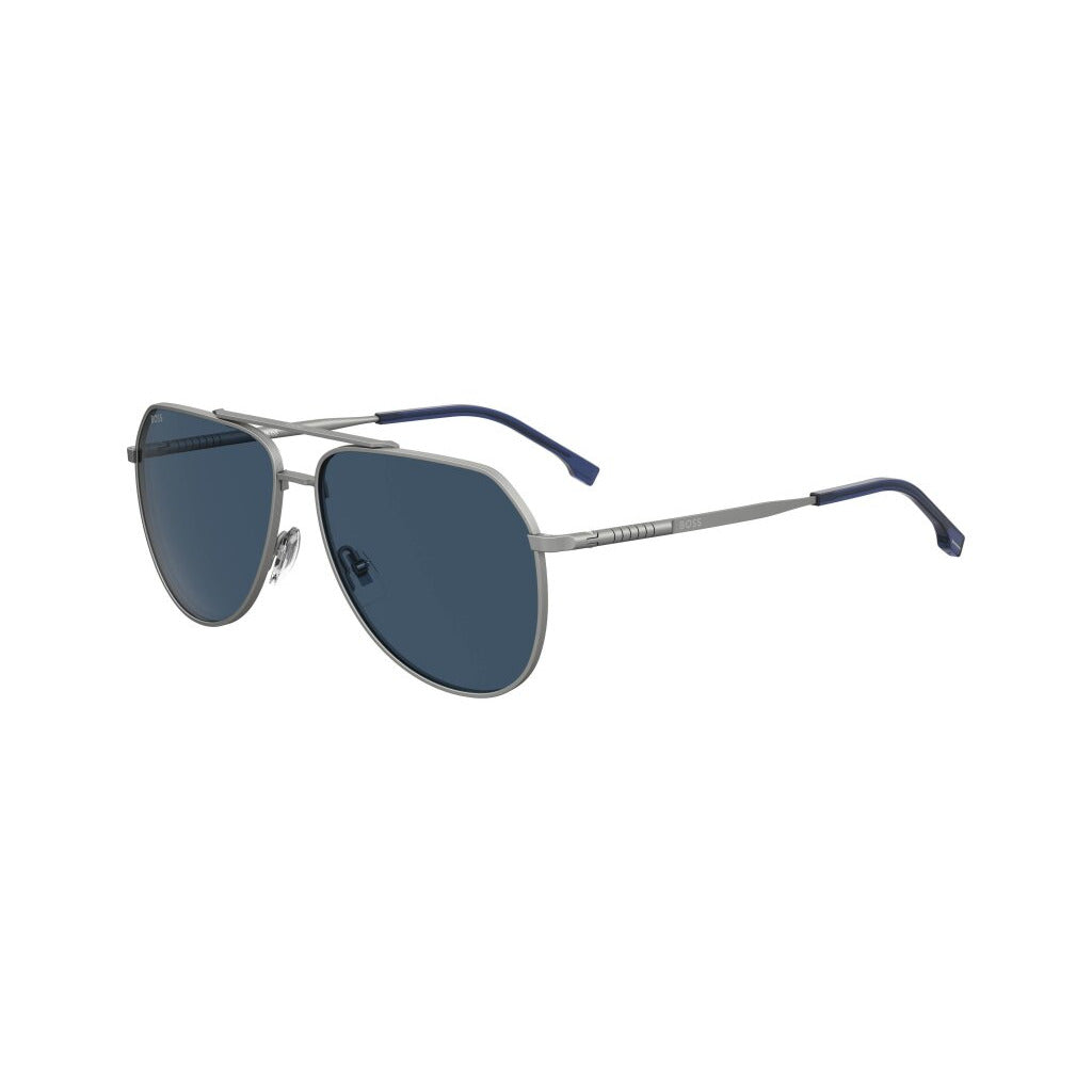 Gafas de sol Hugo Boss 1447/S R81 Diseño de metal plateado Hombre