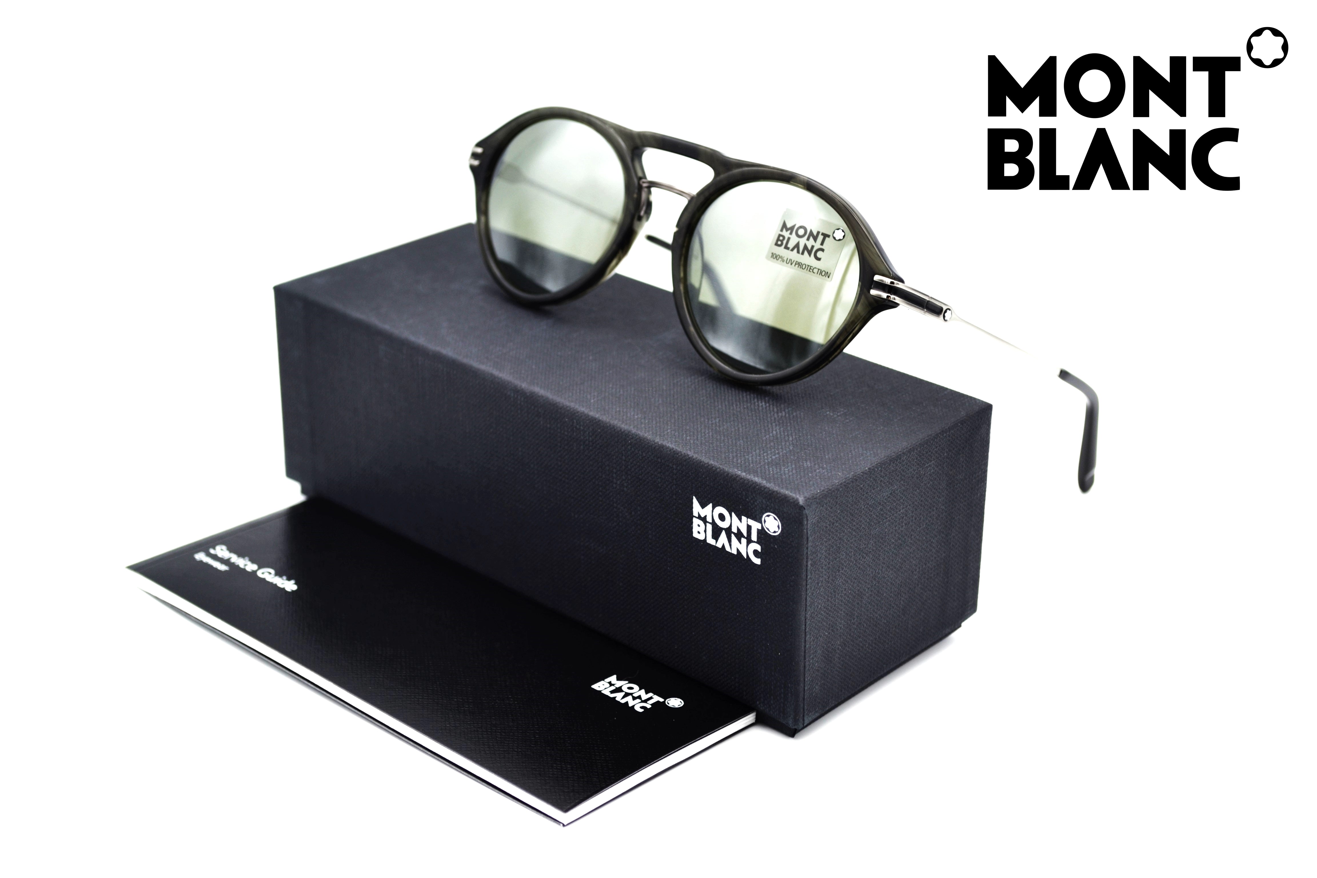 Montblanc Gafas de sol - MB716S 98Q - Diseño de acetato i Metal para hombre