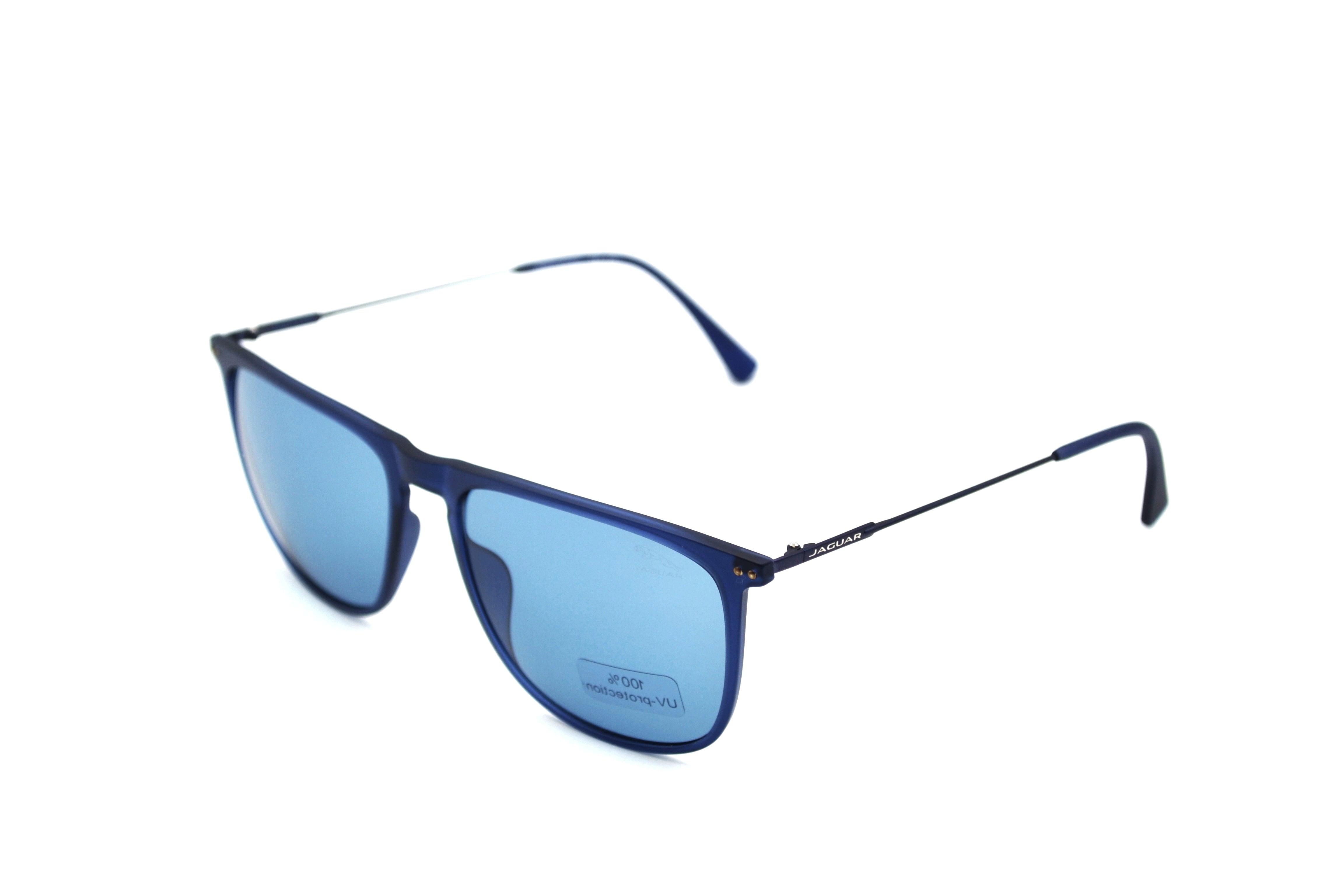 Jaguar Gafas de sol 37616-3100 - Diseño clásico de acetato clásico con montura y lentes azules para hombre