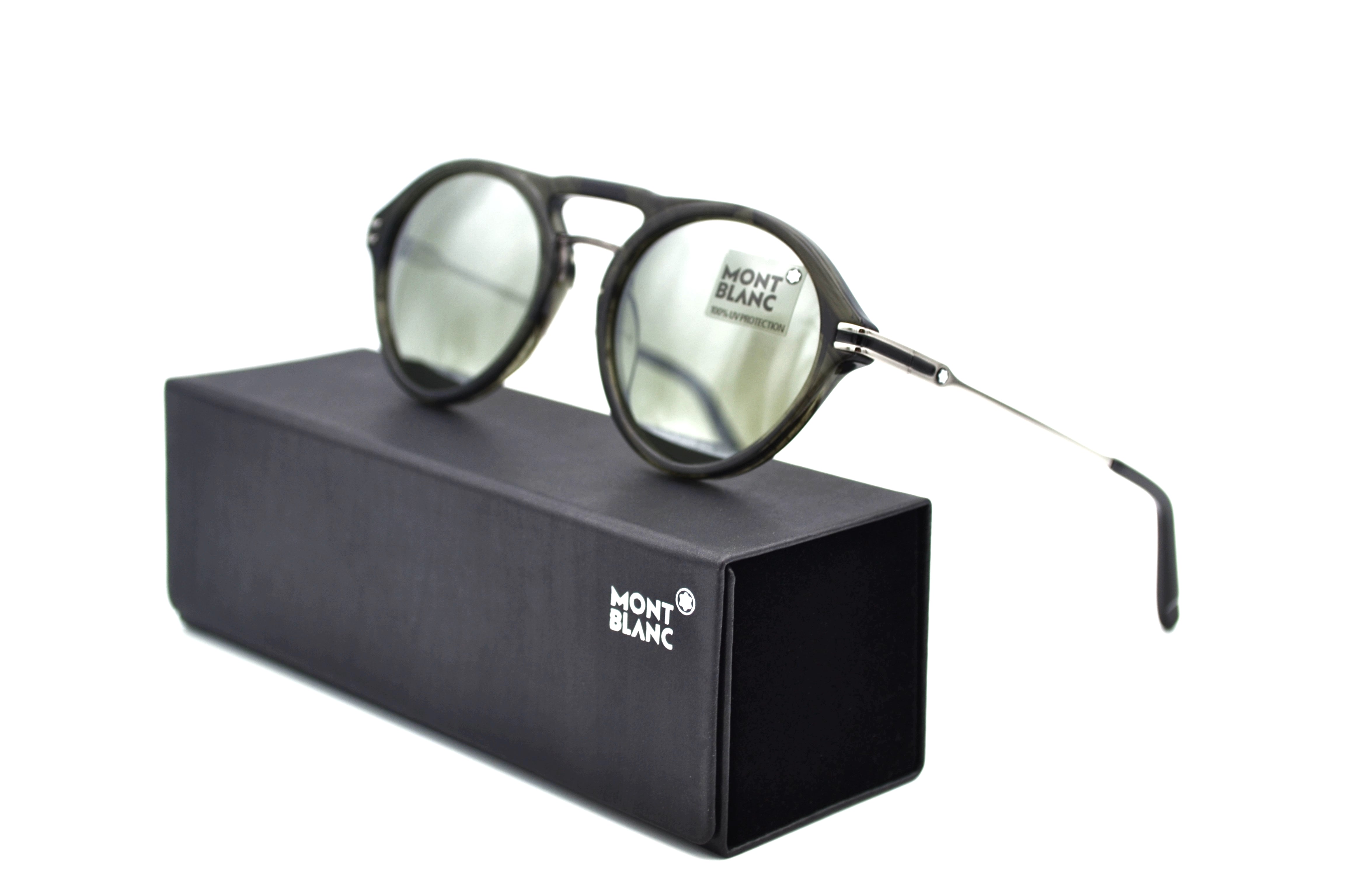 Montblanc Gafas de sol - MB716S 98Q - Diseño de acetato i Metal para hombre