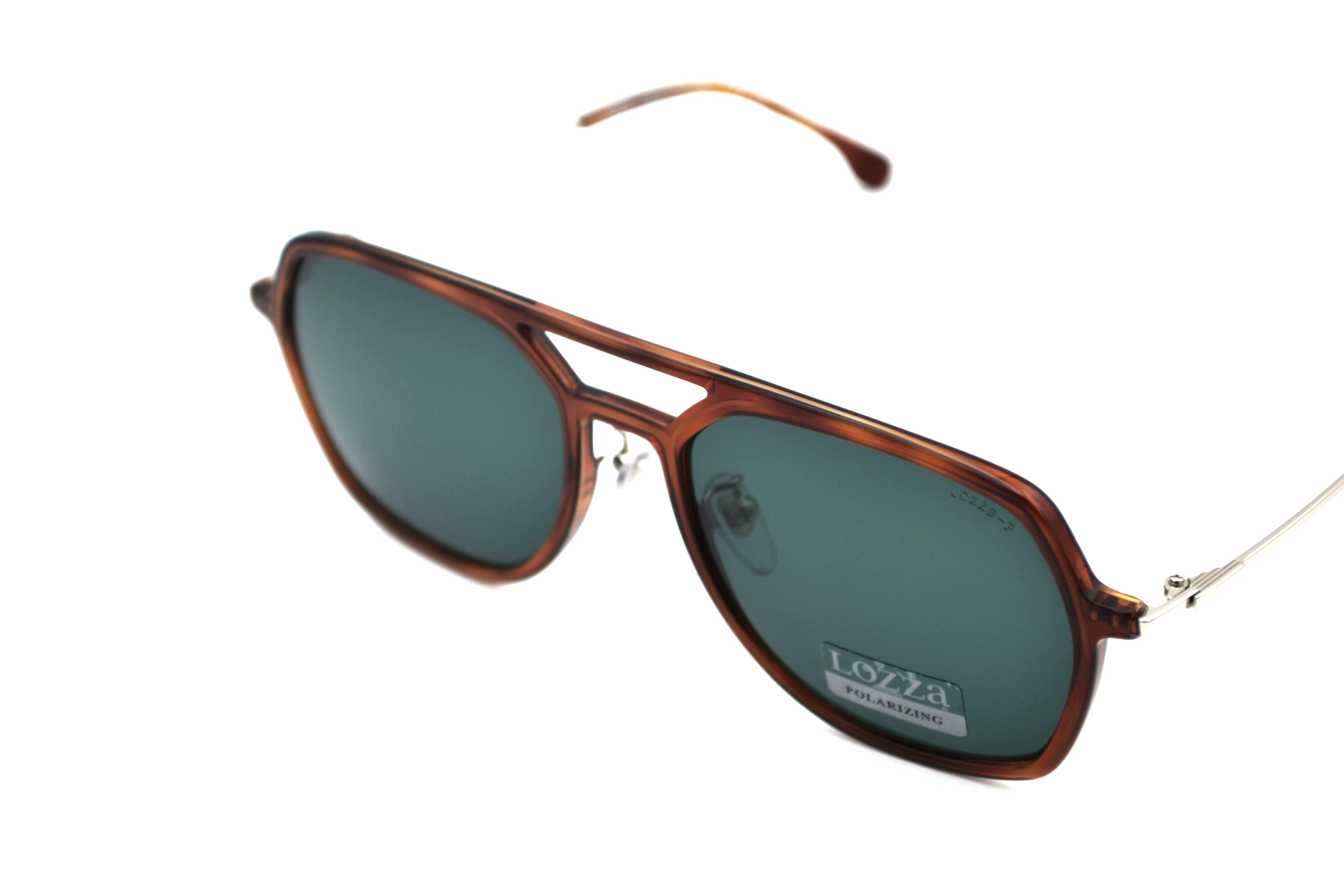 Gafas de sol Lozza SL4215M 710P - Lentes polarizadas, Diseño de acetato y metal, para hombre