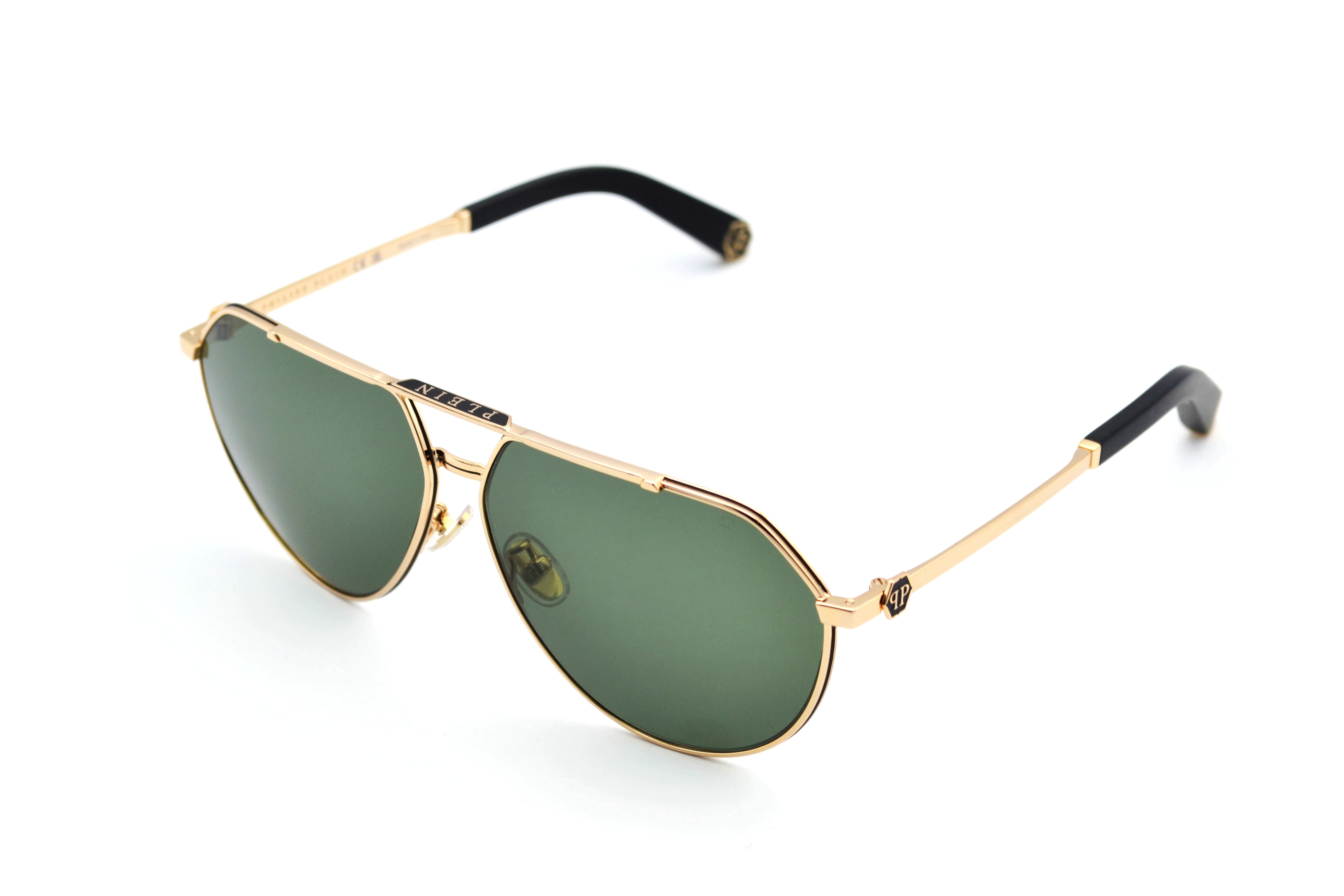 Gafas de sol Philipp Plein - SPP171M Diseño de metal dorado para hombre