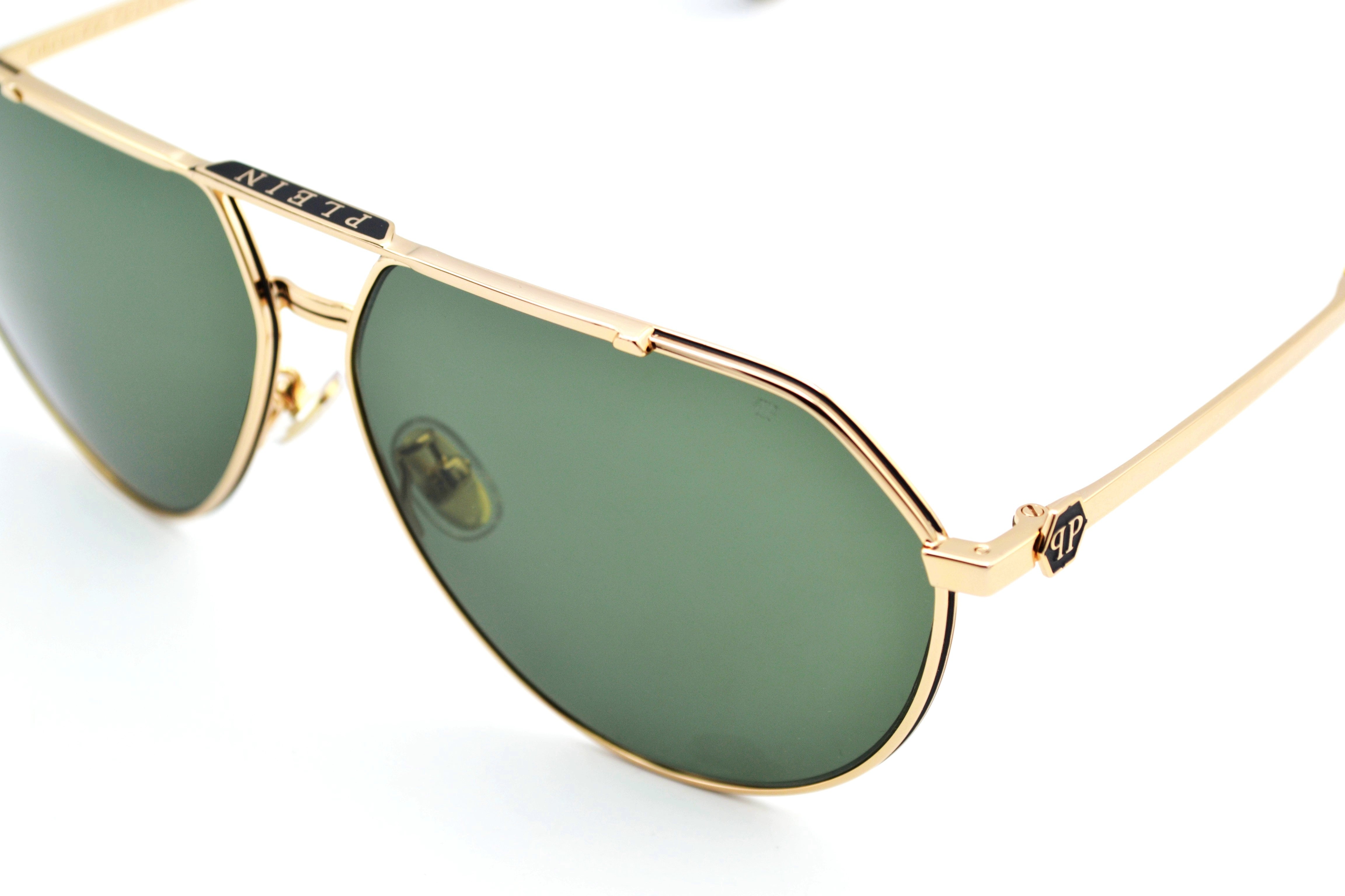 Gafas de sol Philipp Plein - SPP171M Diseño de metal dorado para hombre