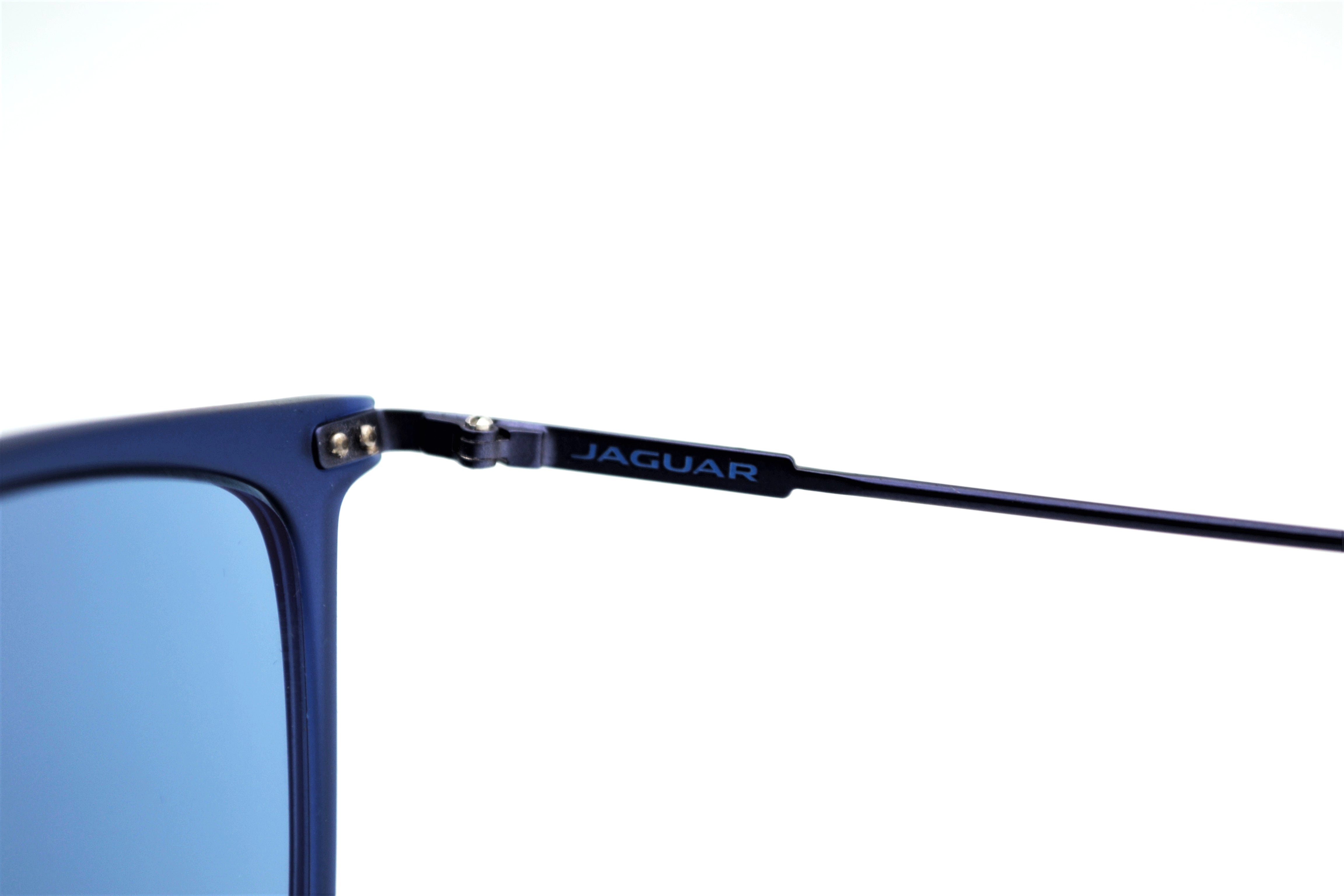 Jaguar Gafas de sol 37616-3100 - Diseño clásico de acetato clásico con montura y lentes azules para hombre