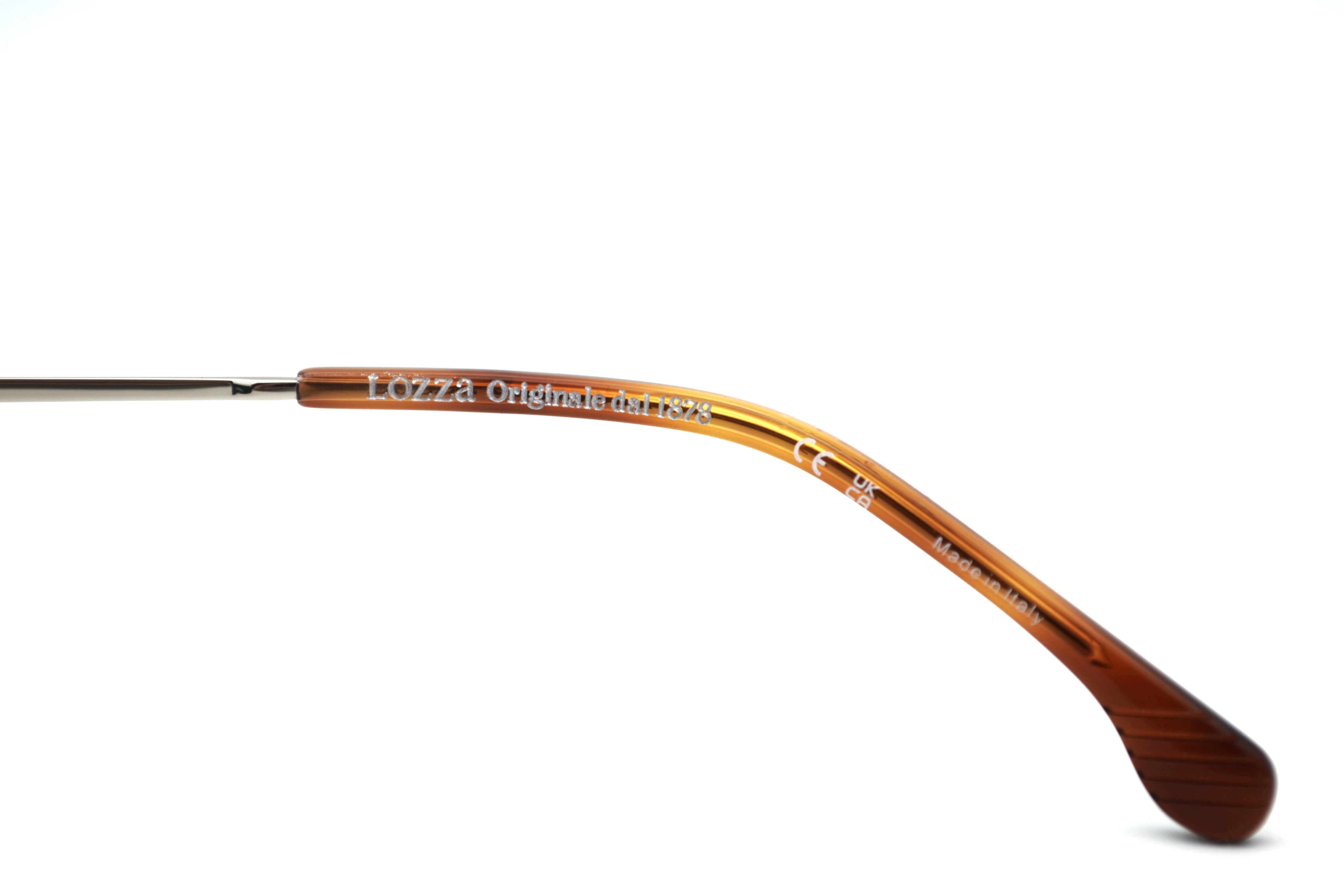 Gafas de sol Lozza SL4215M 710P - Lentes polarizadas, Diseño de acetato y metal, para hombre