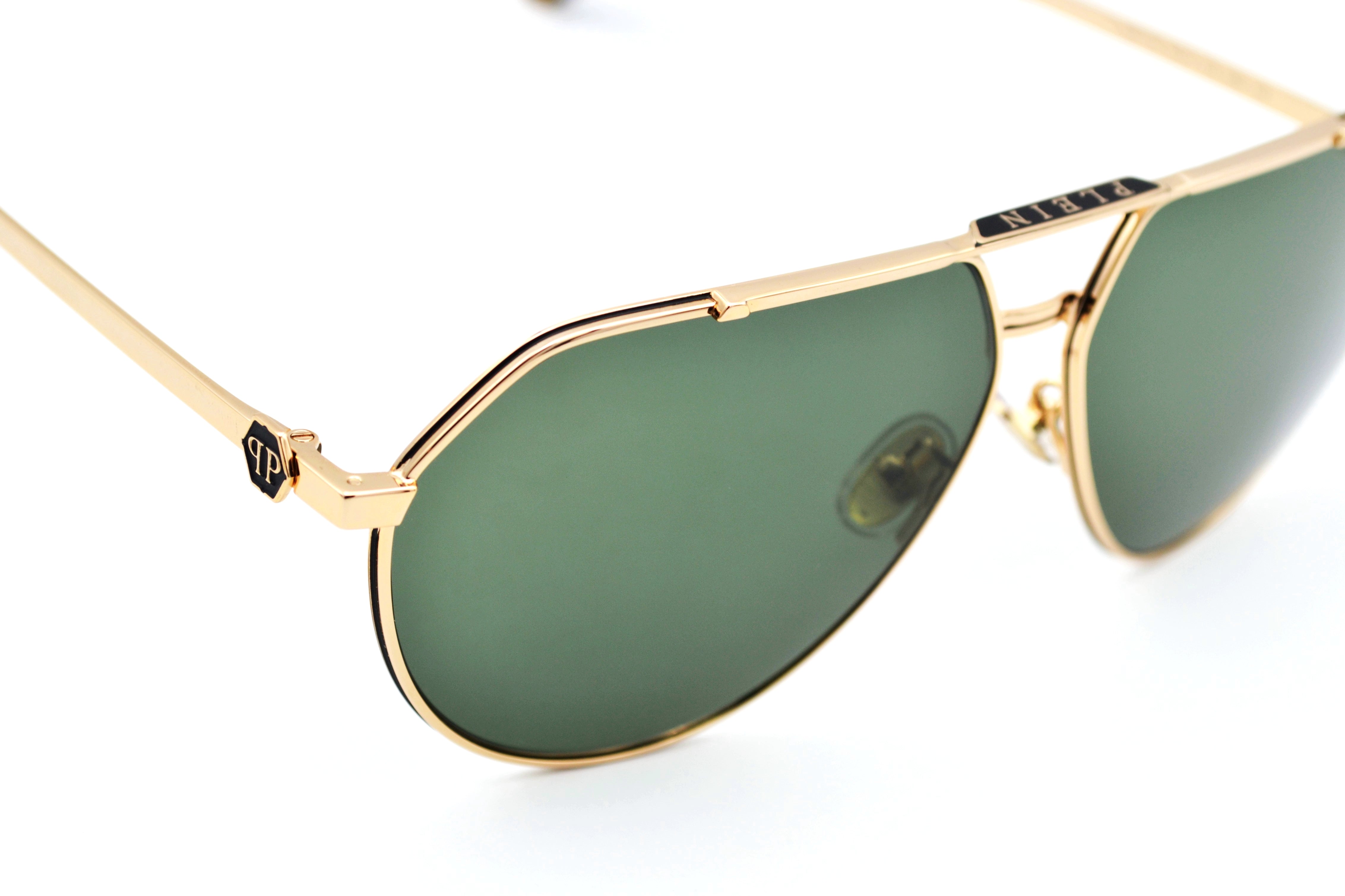 Gafas de sol Philipp Plein - SPP171M Diseño de metal dorado para hombre