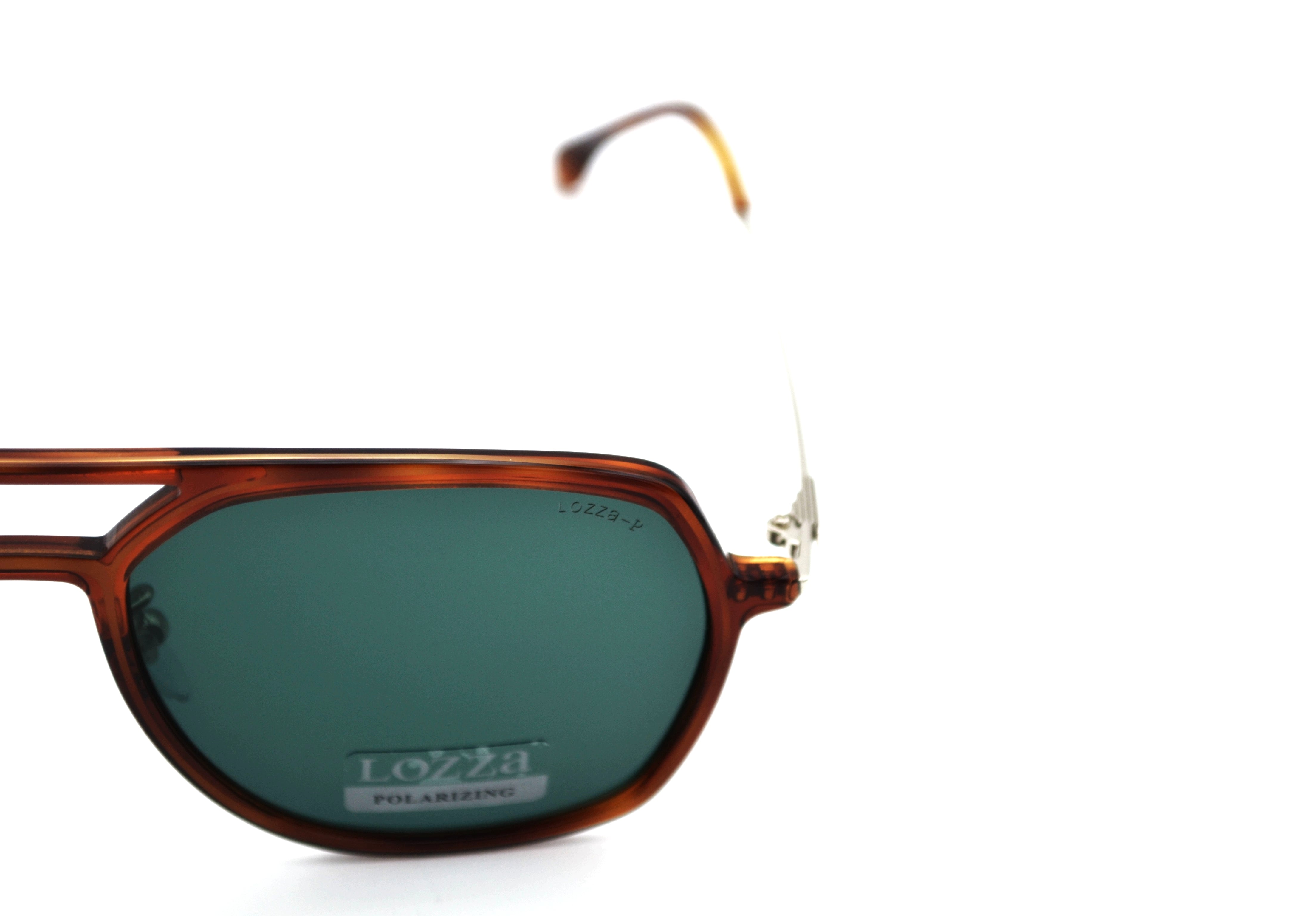 Gafas de sol Lozza SL4215M 710P - Lentes polarizadas, Diseño de acetato y metal, para hombre