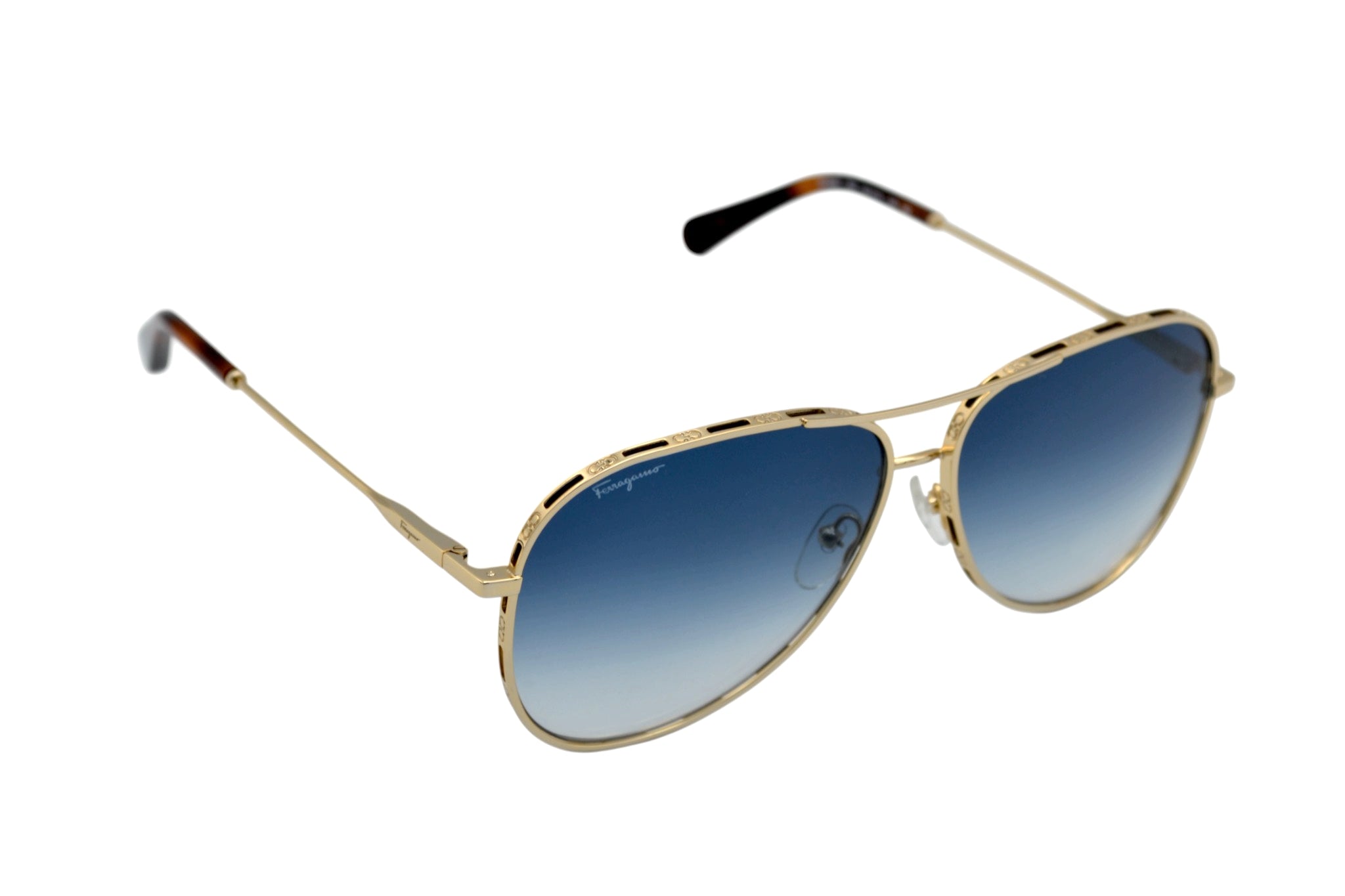 Salvatore Ferragamo SF268S 792 Sunglasses - Women's Aviator Design
