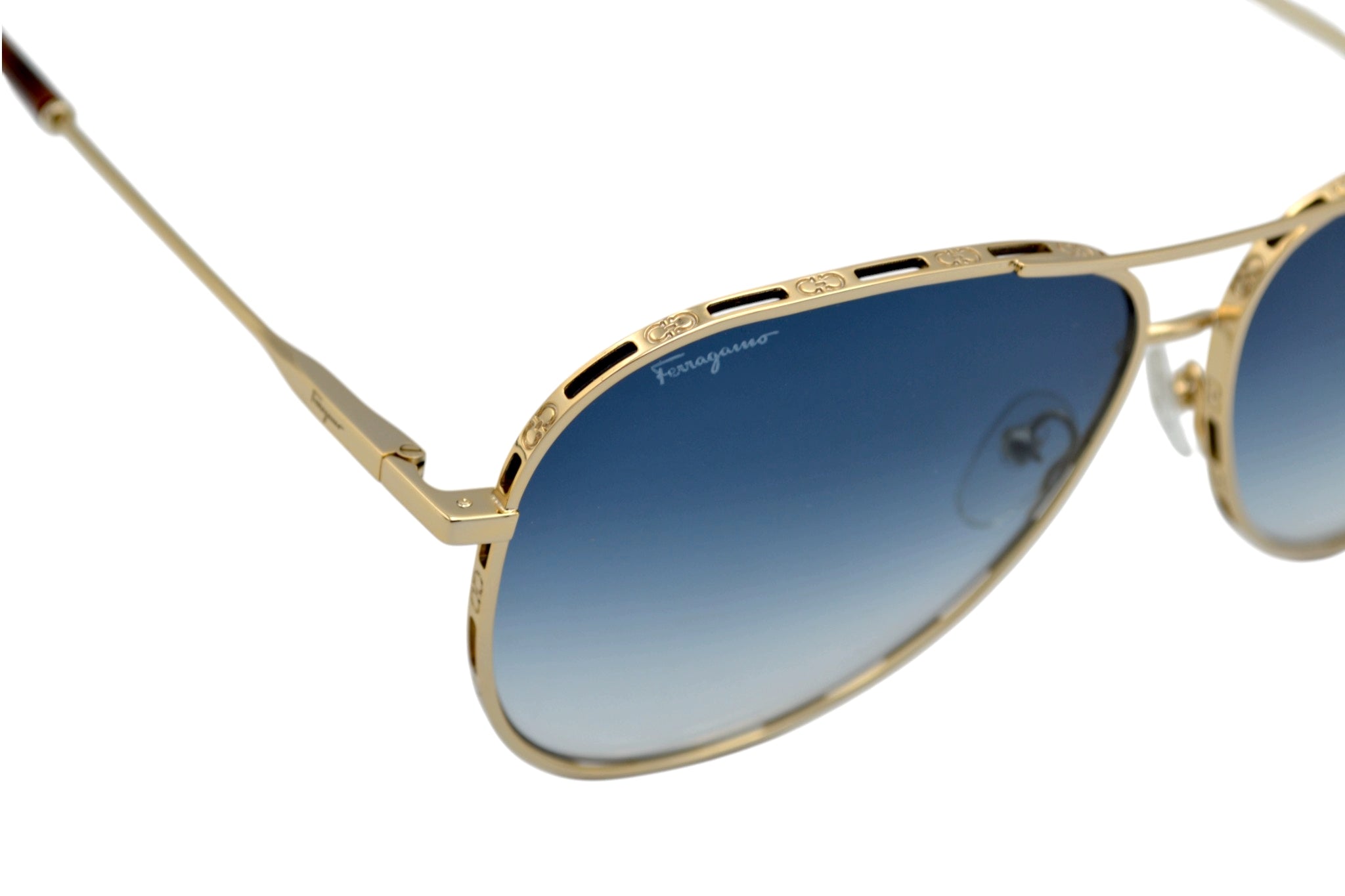 Salvatore Ferragamo SF268S 792 Sunglasses - Women's Aviator Design