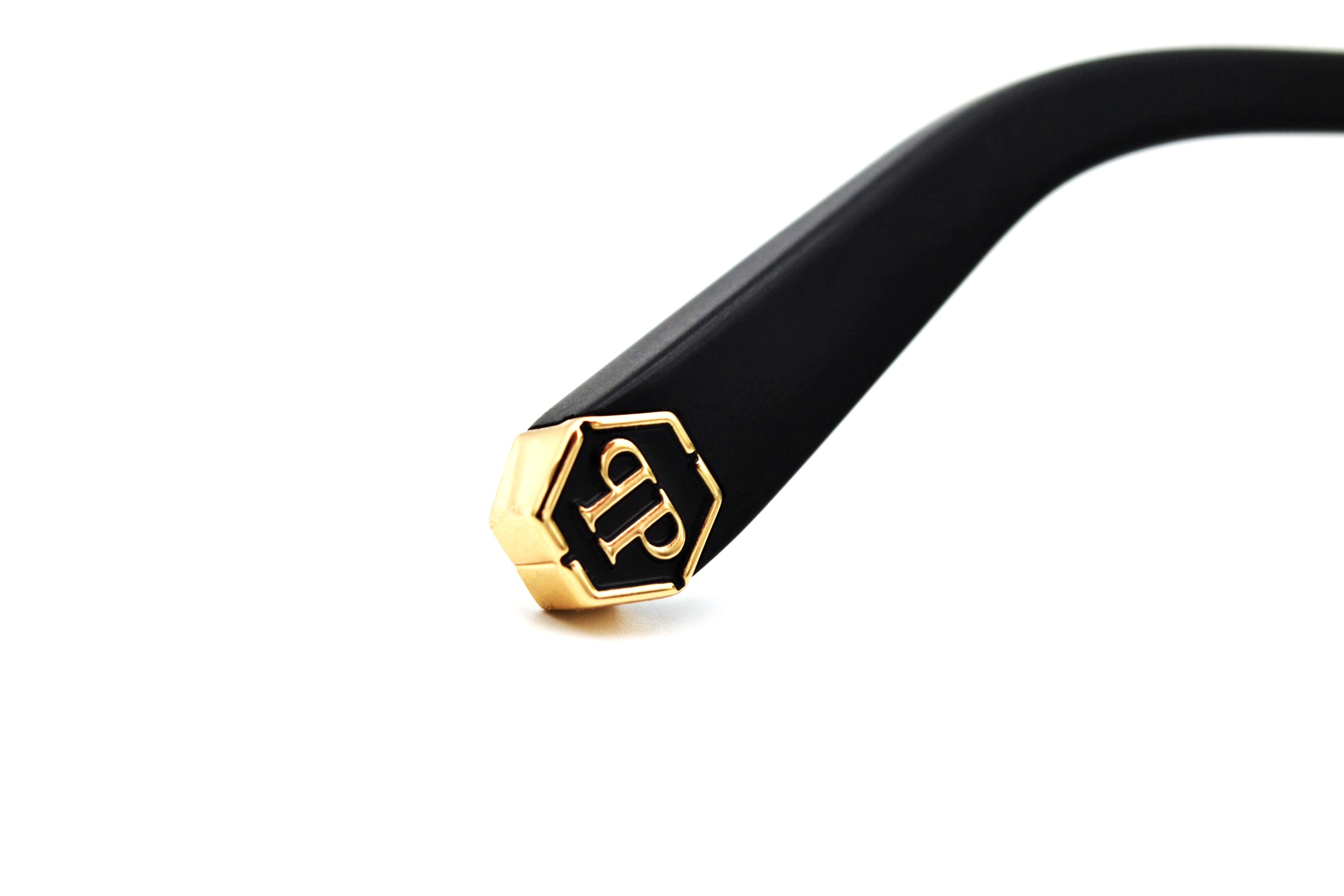 Gafas de sol Philipp Plein - SPP171M Diseño de metal dorado para hombre