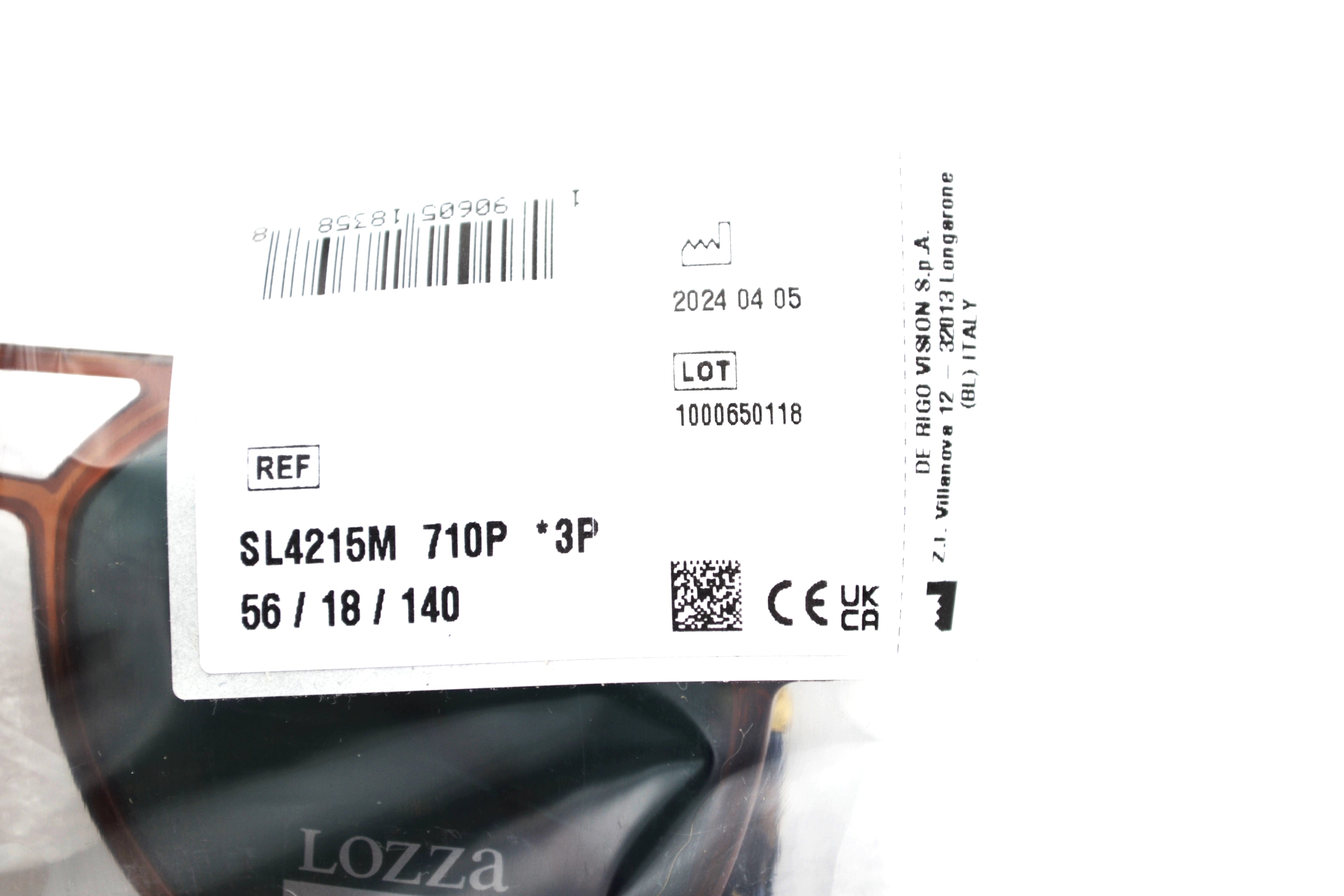 Gafas de sol Lozza SL4215M 710P - Lentes polarizadas, Diseño de acetato y metal, para hombre