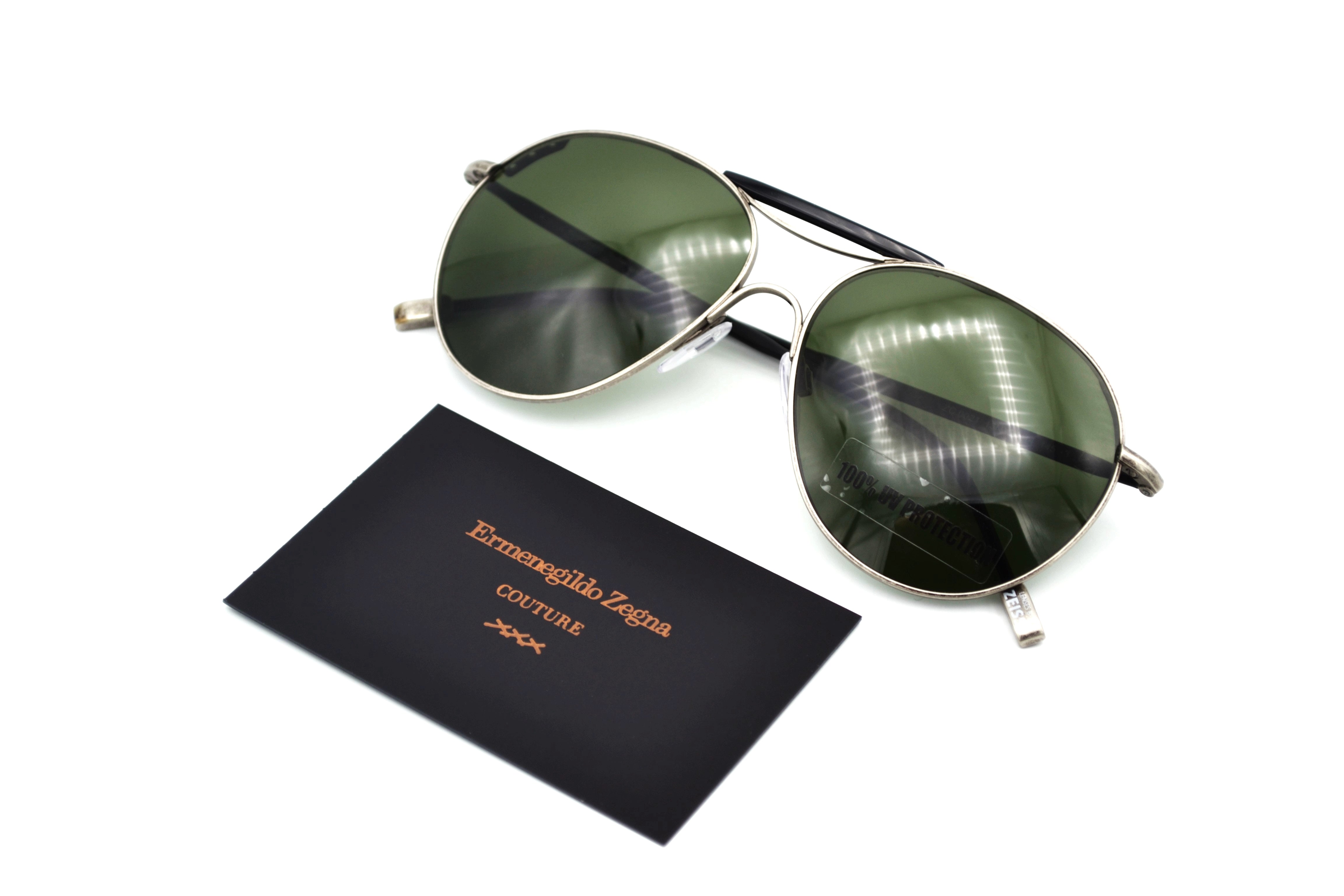 Gafas de sol Ermenegildo Zegna - COUTURE XXX - ZC0021 13N - Diseño de aviador para hombre