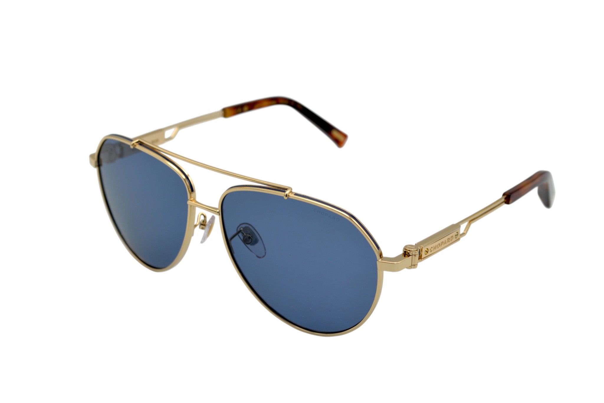 Chopard SCHG63 400P Gold and Silver Aviator Sunglasses