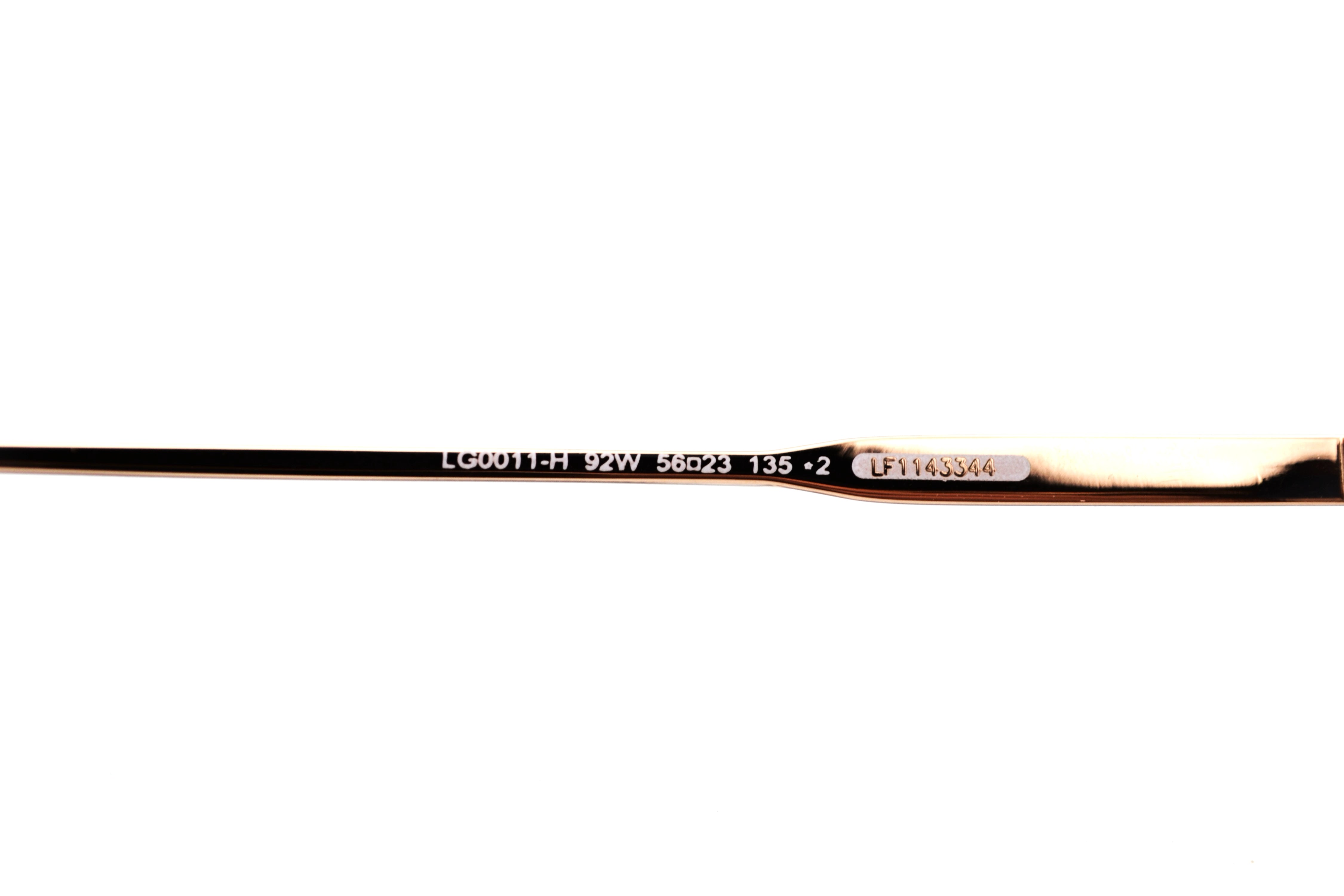 Gafas de sol Longines LG001H 92W Diseño de acetato redondeado para mujer