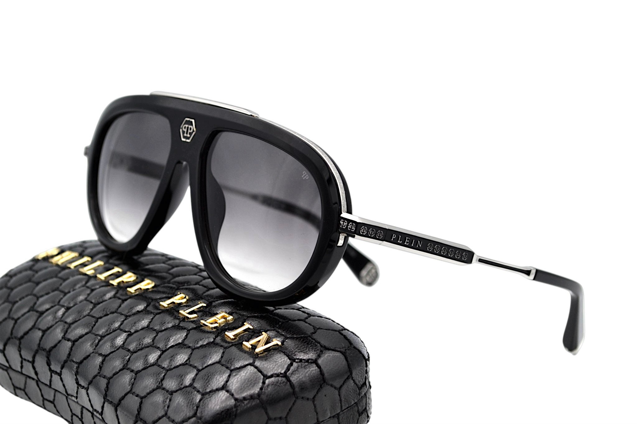 Gafas de sol Philipp Plein - PLEIN LEGACY SPP151 700Y Diseño de titanio y acetato para hombre