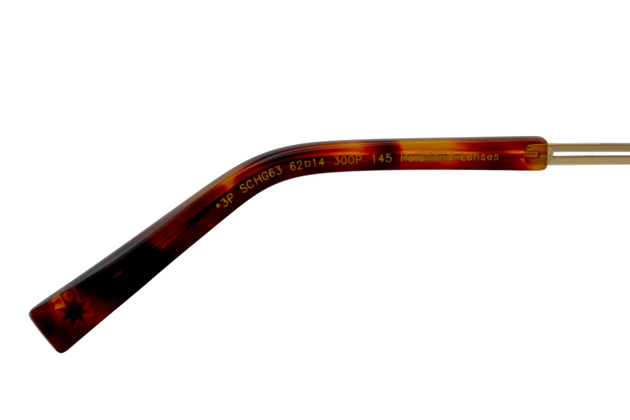 Gafas de sol Chopard SCHG63 400P Diseño de aviador dorado y plateado