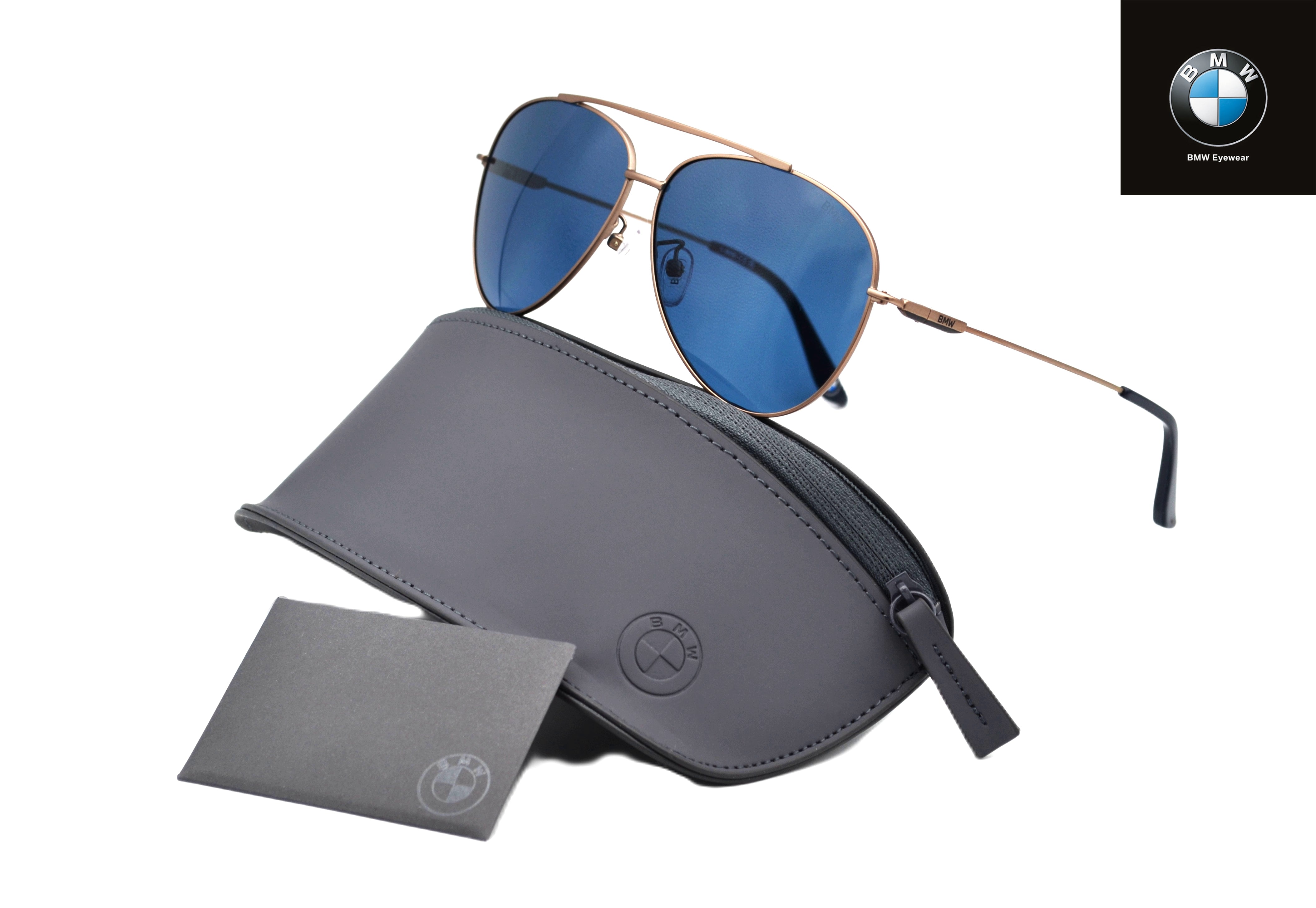 Gafas de sol BMW Eyewear BW0045H 35V - Diseño de aviador de metal bronce