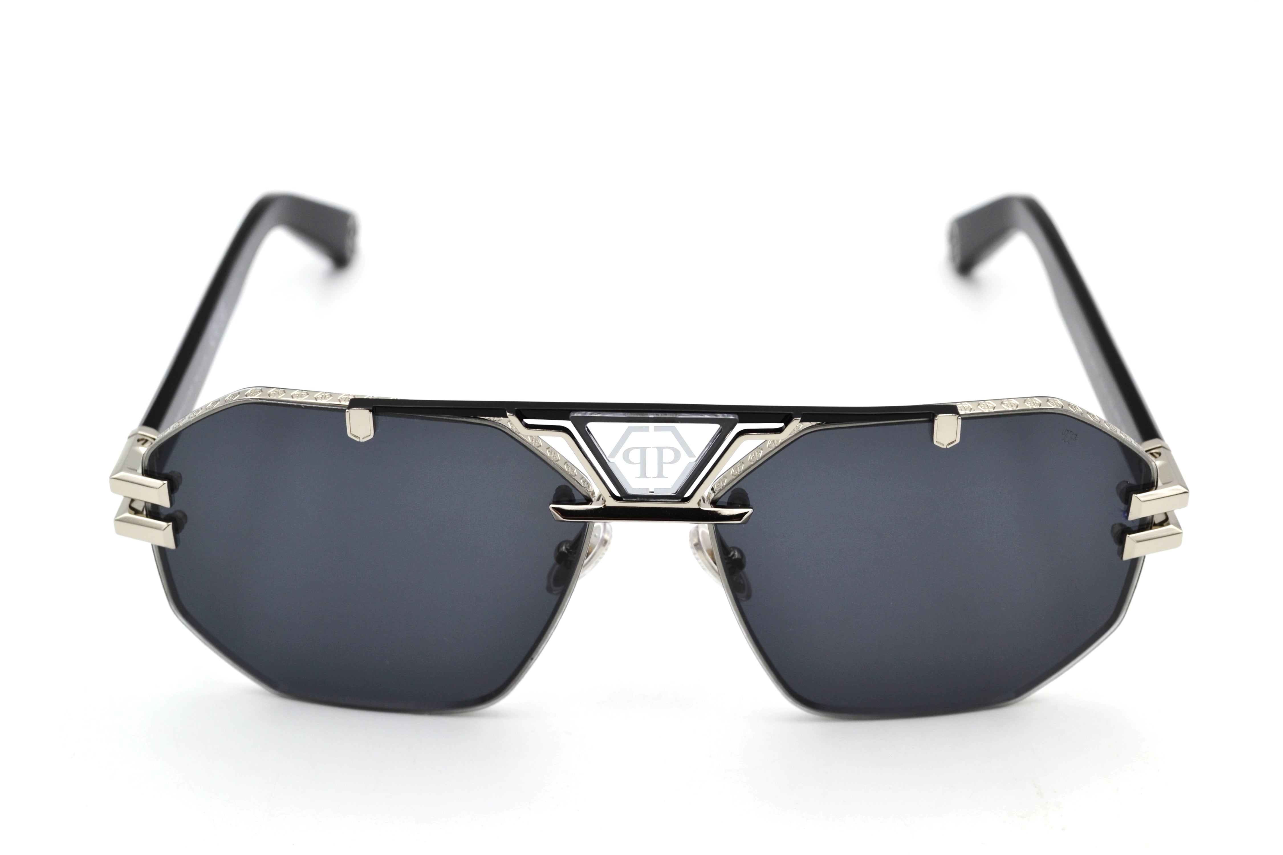 Philipp Plein Sunglasses - Plein ICON Silver Metal Design for Men