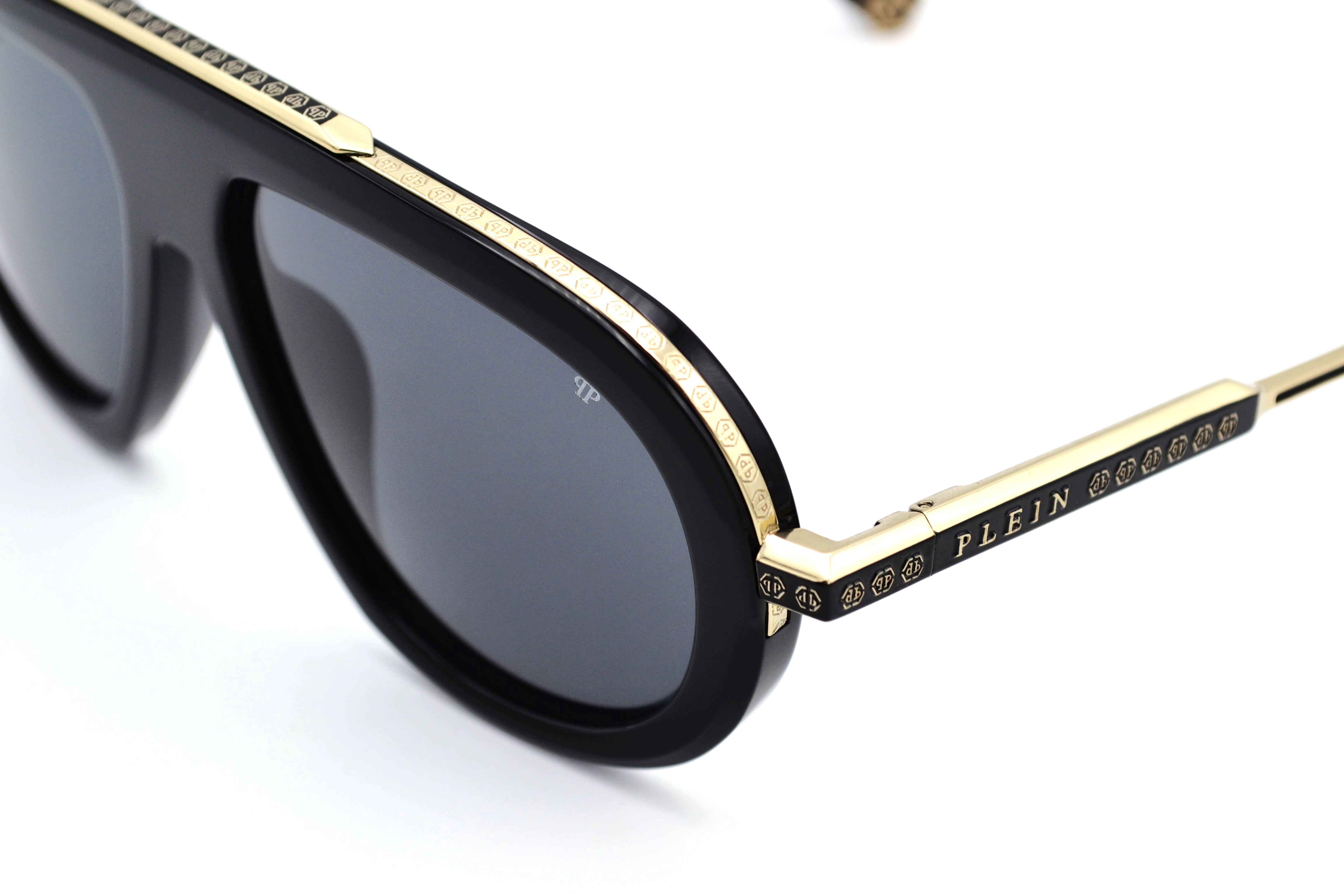 Gafas de sol Philipp Plein - PLEIN LEGACY SPP151 0700 Diseño de titanio y acetato para hombre