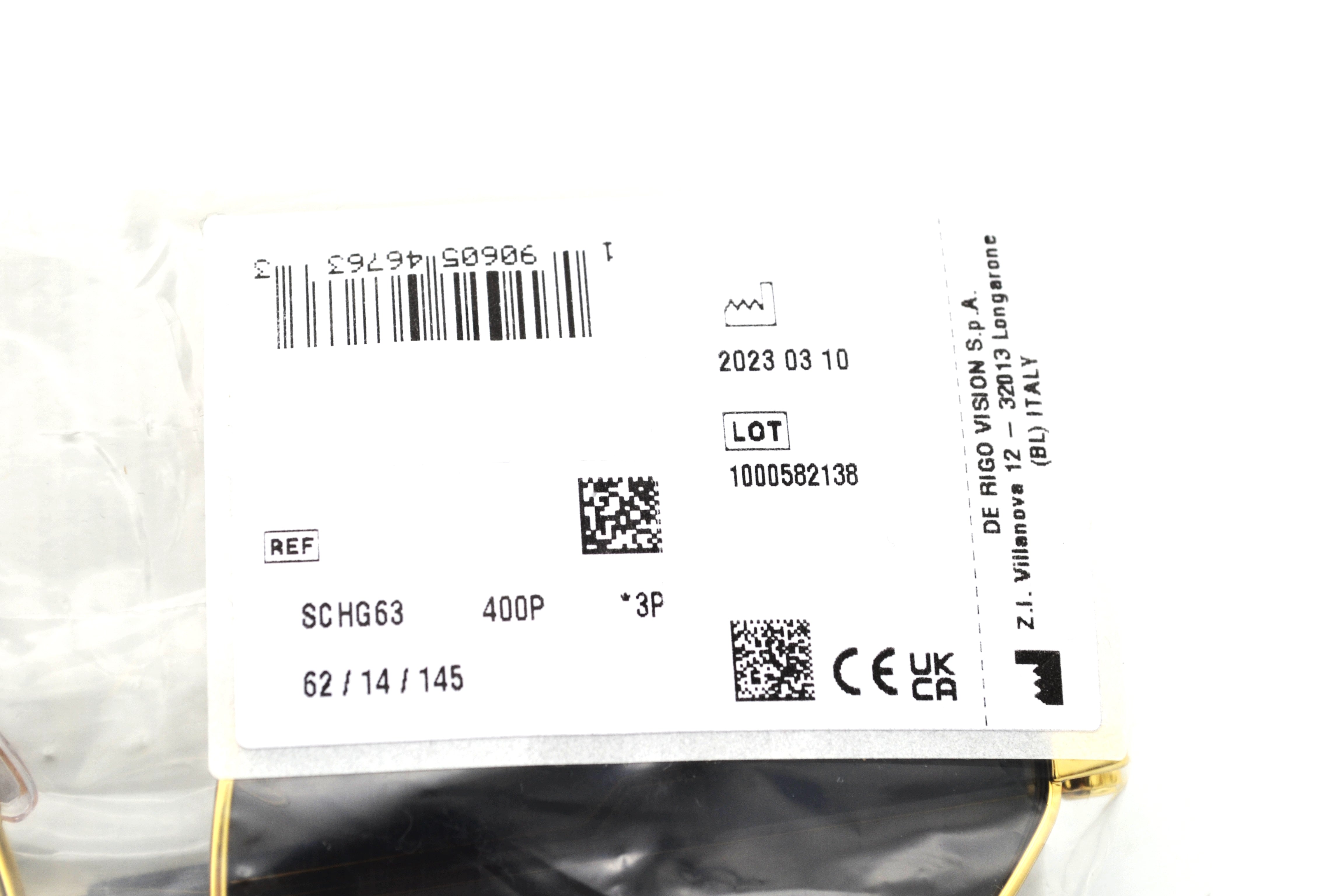 Gafas de sol Chopard SCHG63 400P Diseño de aviador dorado y plateado