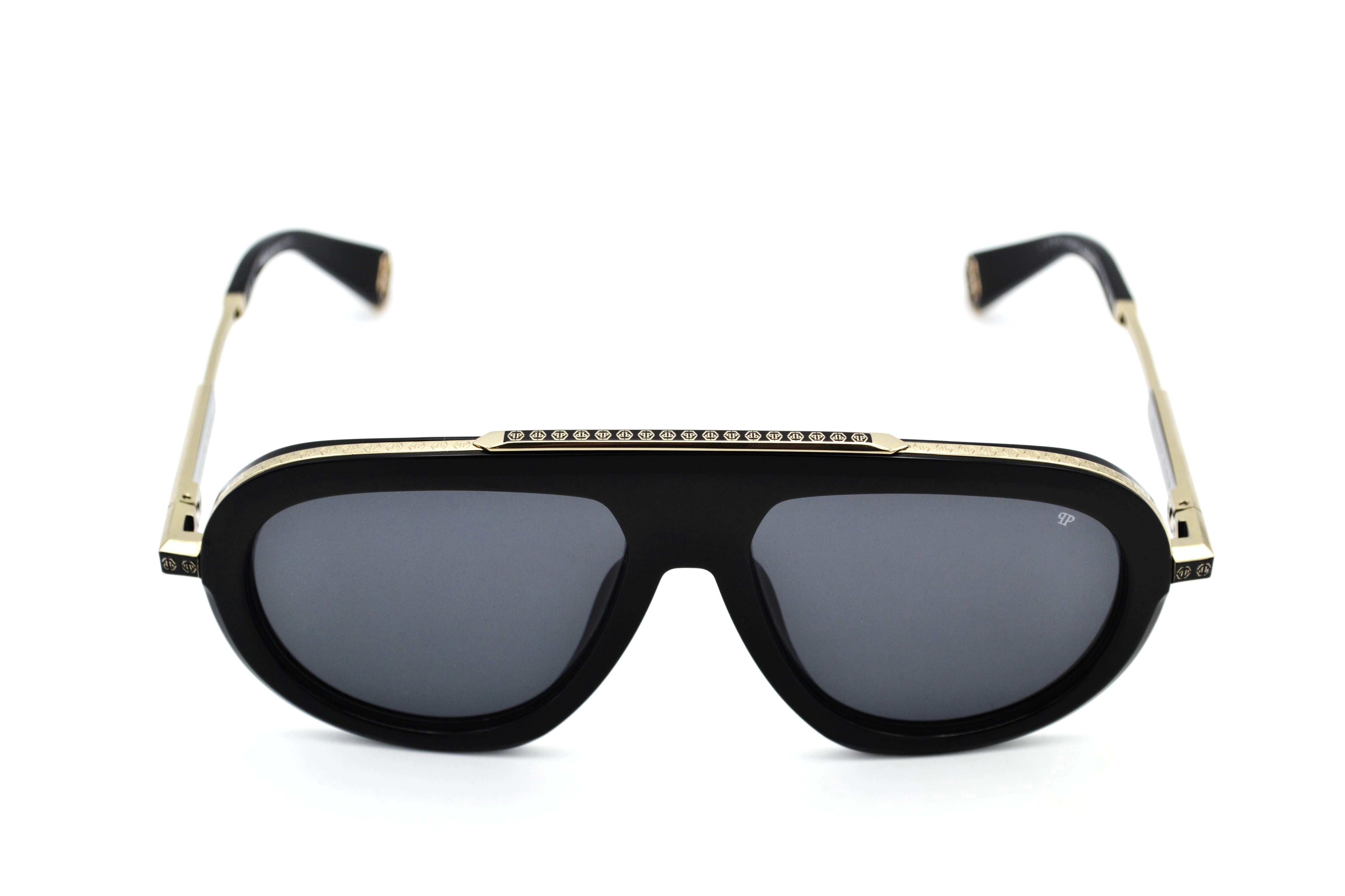 Gafas de sol Philipp Plein - PLEIN LEGACY SPP151 0700 Diseño de titanio y acetato para hombre