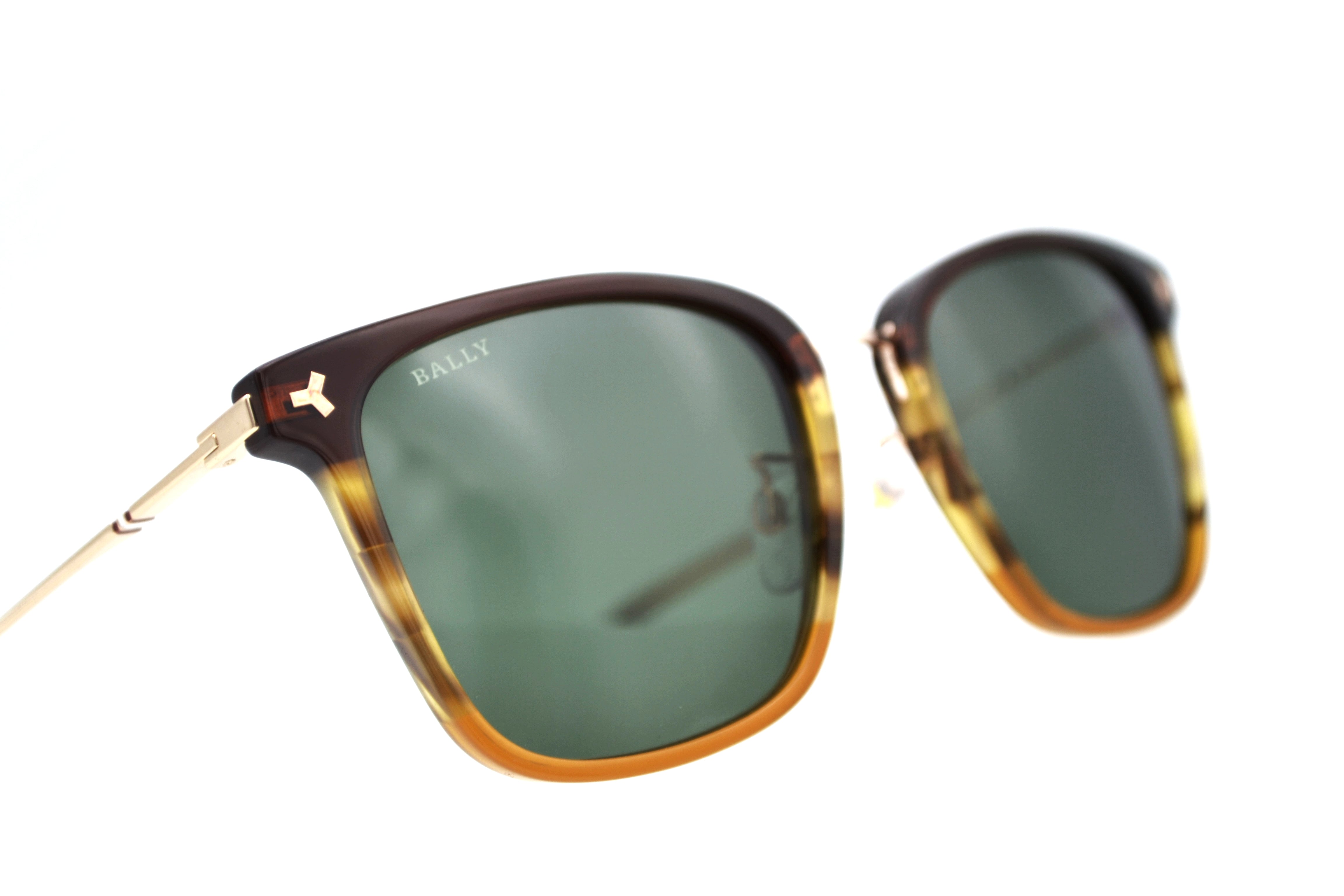 Gafas de sol Bally BY0089-D 56N - Diseño de acetato y metal dorado unisex