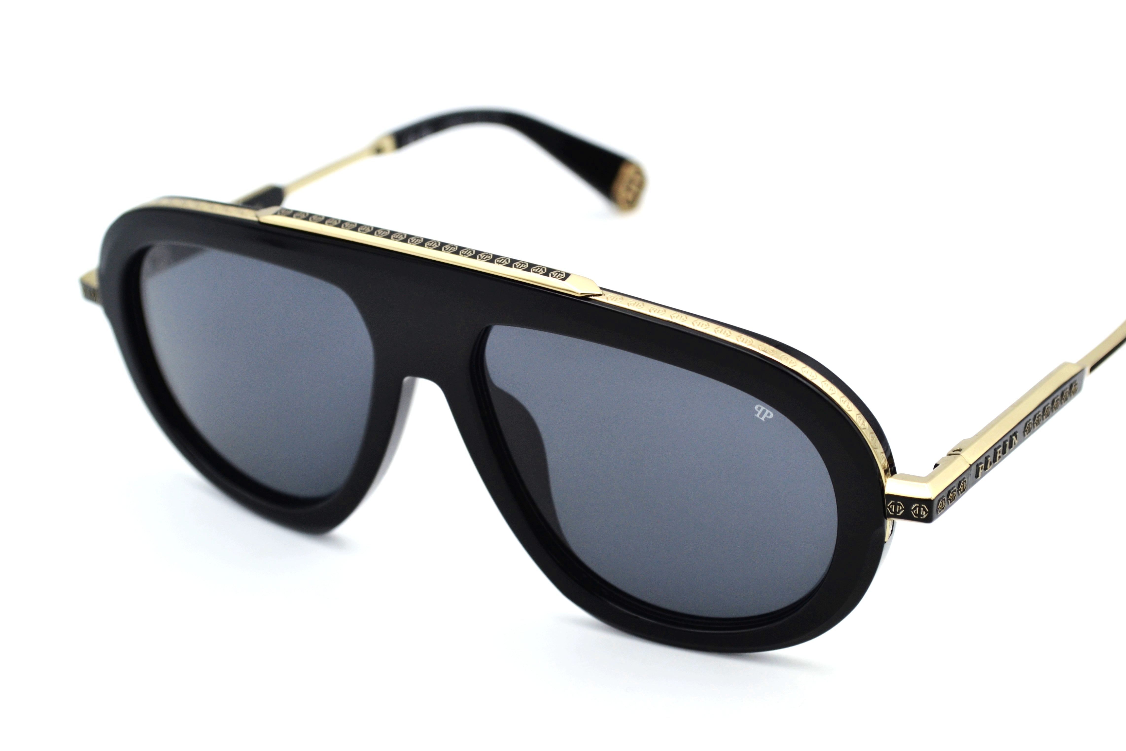 Gafas de sol Philipp Plein - PLEIN LEGACY SPP151 0700 Diseño de titanio y acetato para hombre