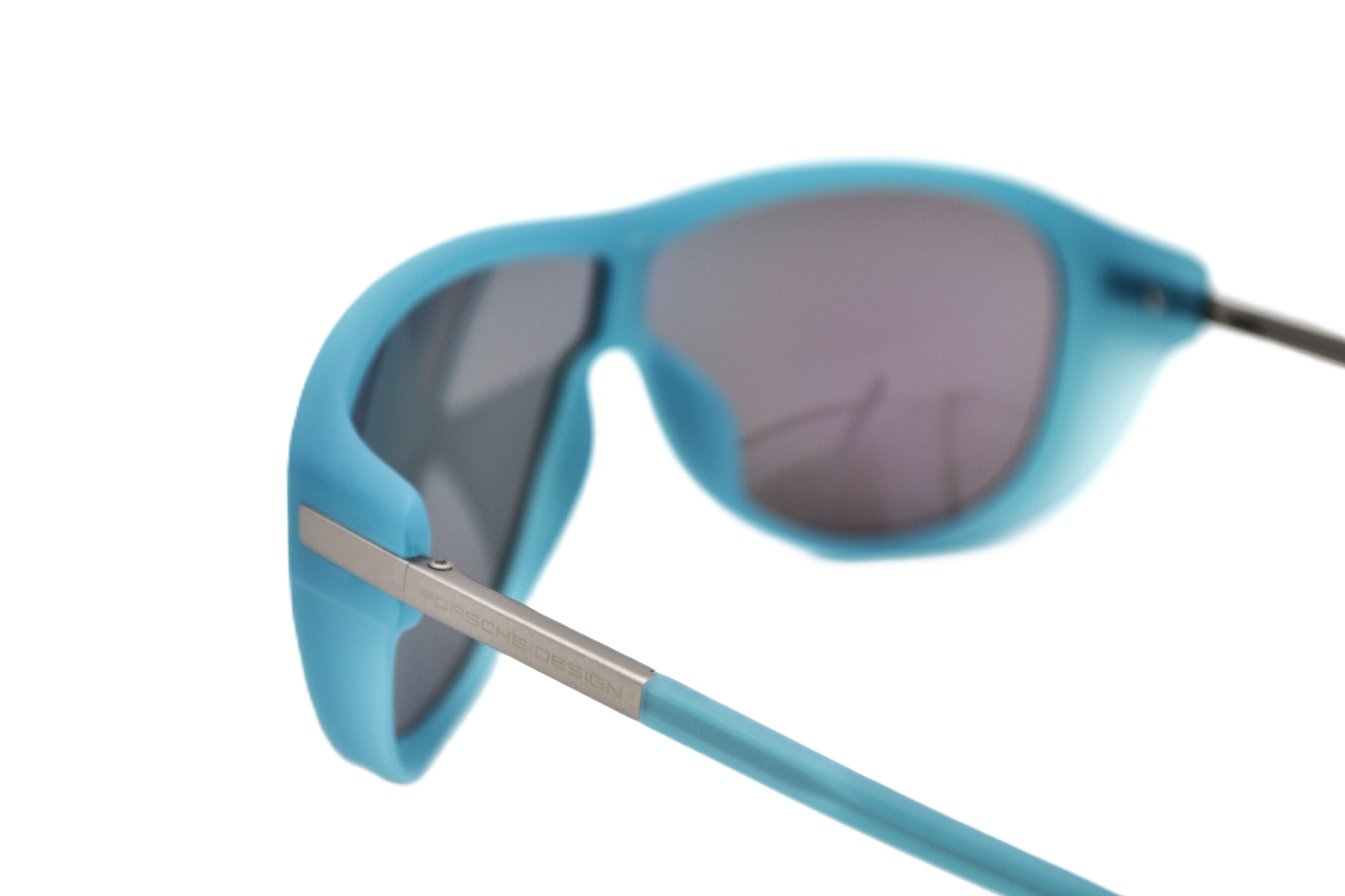 Gafas de sol Porsche Design P8598B - Montura rectangular con lentes azules, para hombre