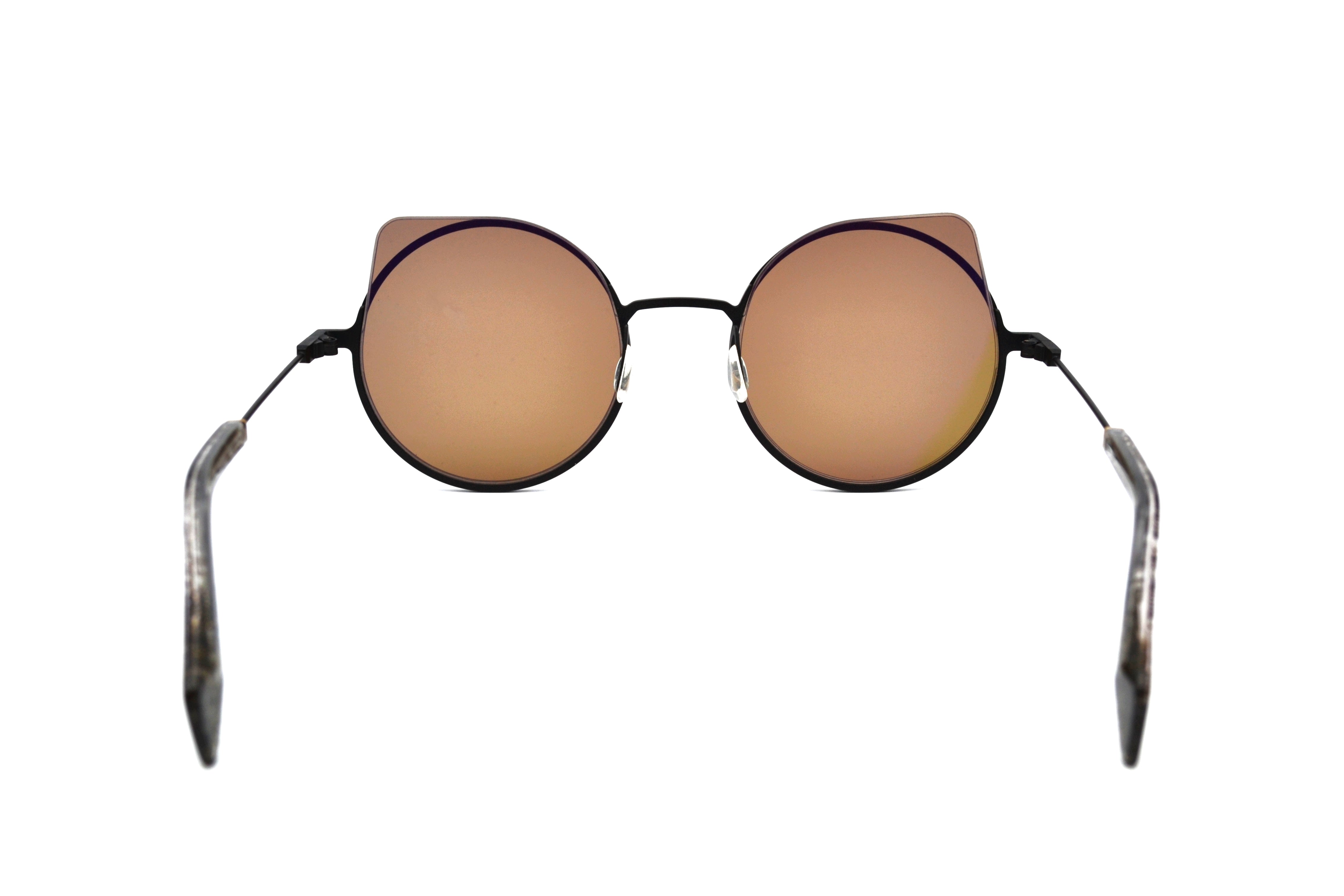 Gafas de sol Yohji Yamamoto YY7030 479 Diseño de acetato y metal dorado Unisex