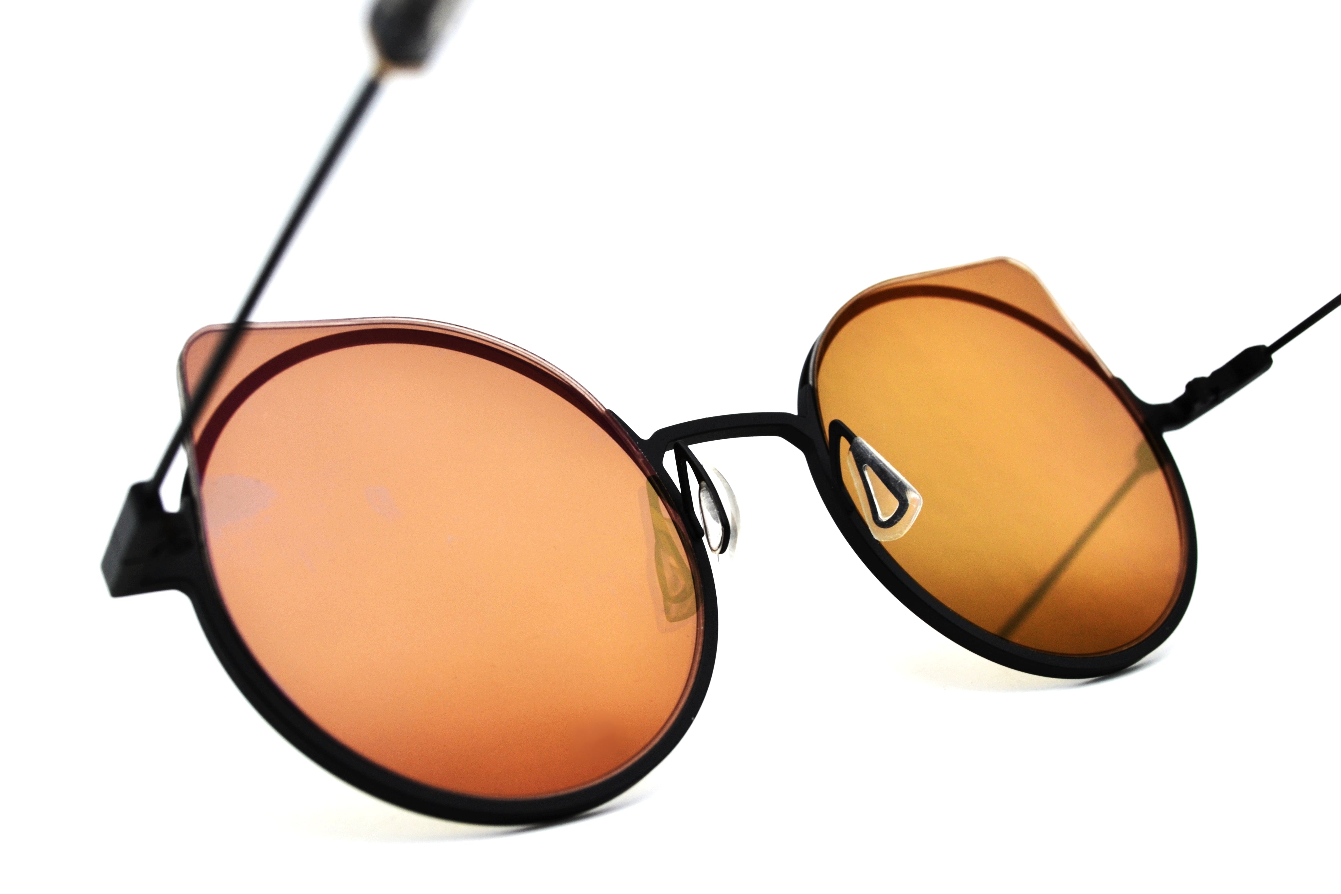 Gafas de sol Yohji Yamamoto YY7030 479 Diseño de acetato y metal dorado Unisex