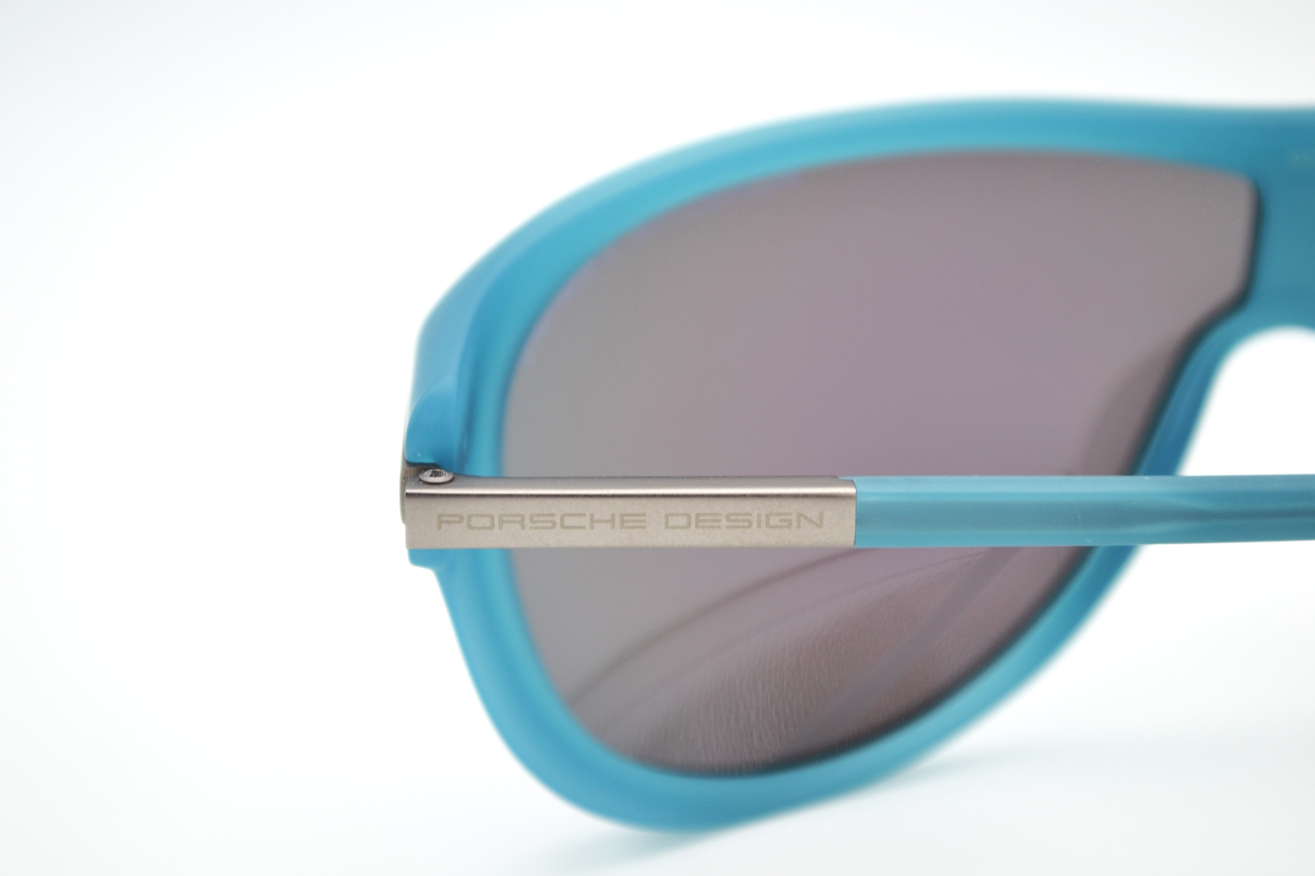 Gafas de sol Porsche Design P8598B - Montura rectangular con lentes azules, para hombre