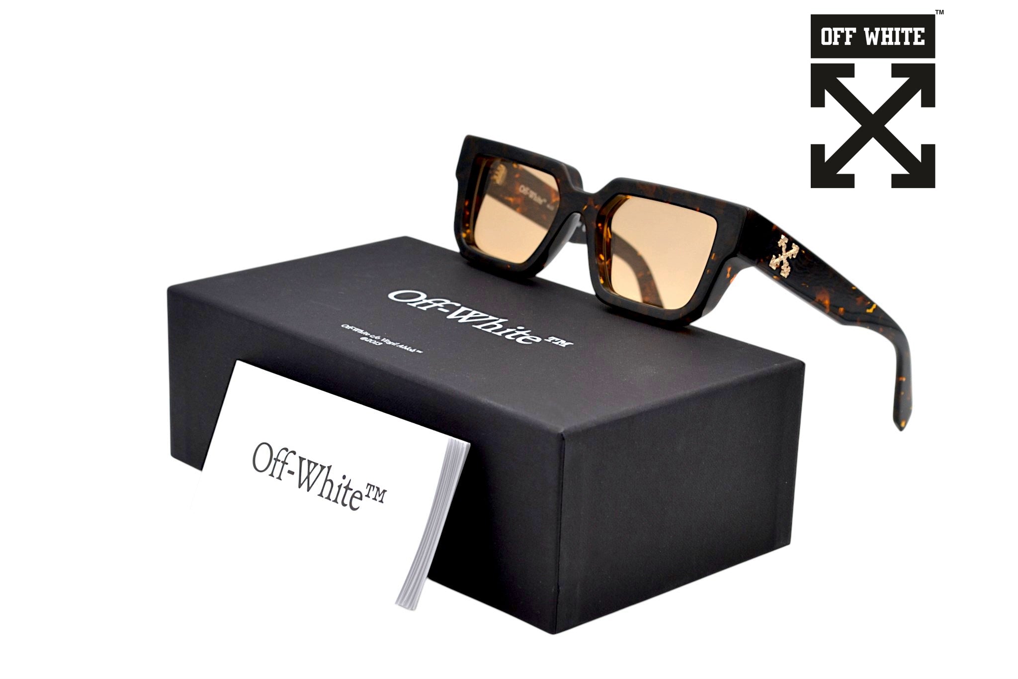 Gafas de sol Off White - SILVERSTONE OERI146 - Diseño de Acetato estilo carey, para hombre