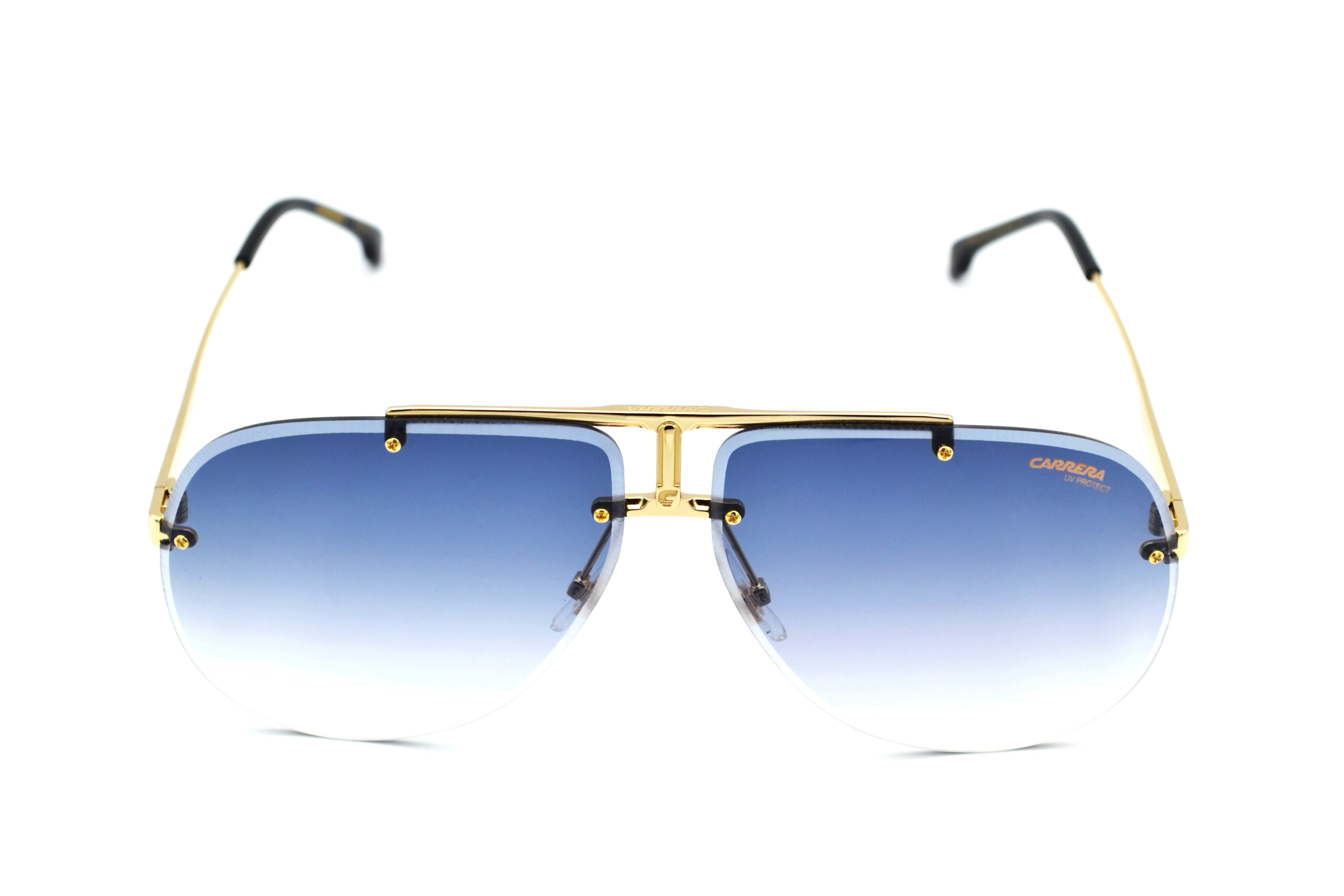 CARRERA sunglasses for men, rectangular design, gold metal 1052S RHL08
